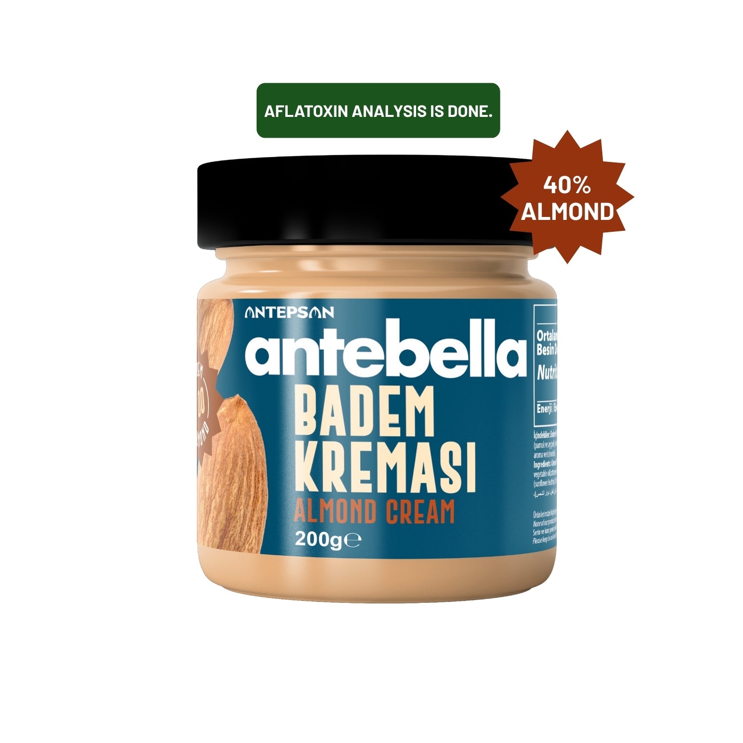 Antebella Almond Cream 40% Almond 200g