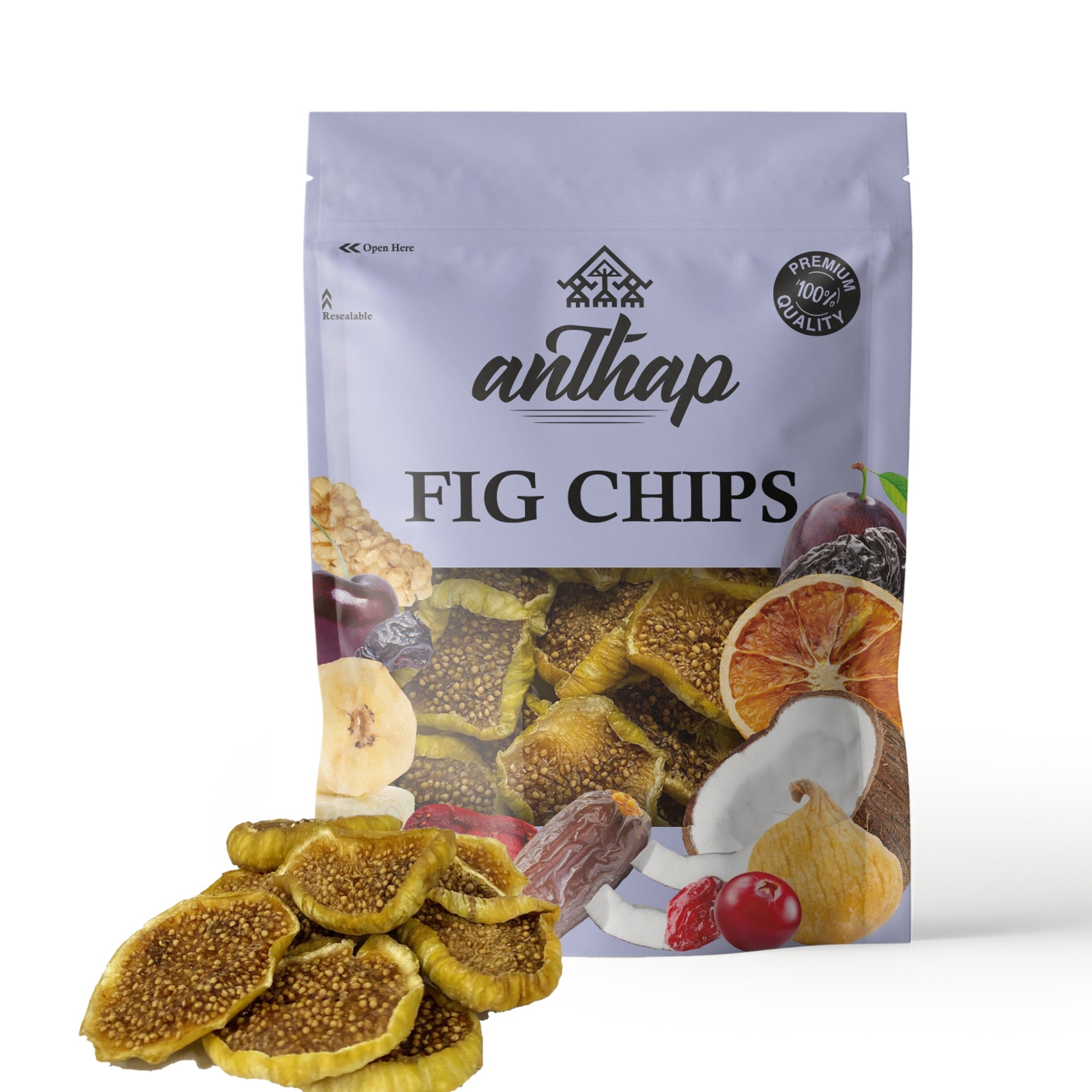 Anthap Natural Sun Dried Sliced Figs Chips