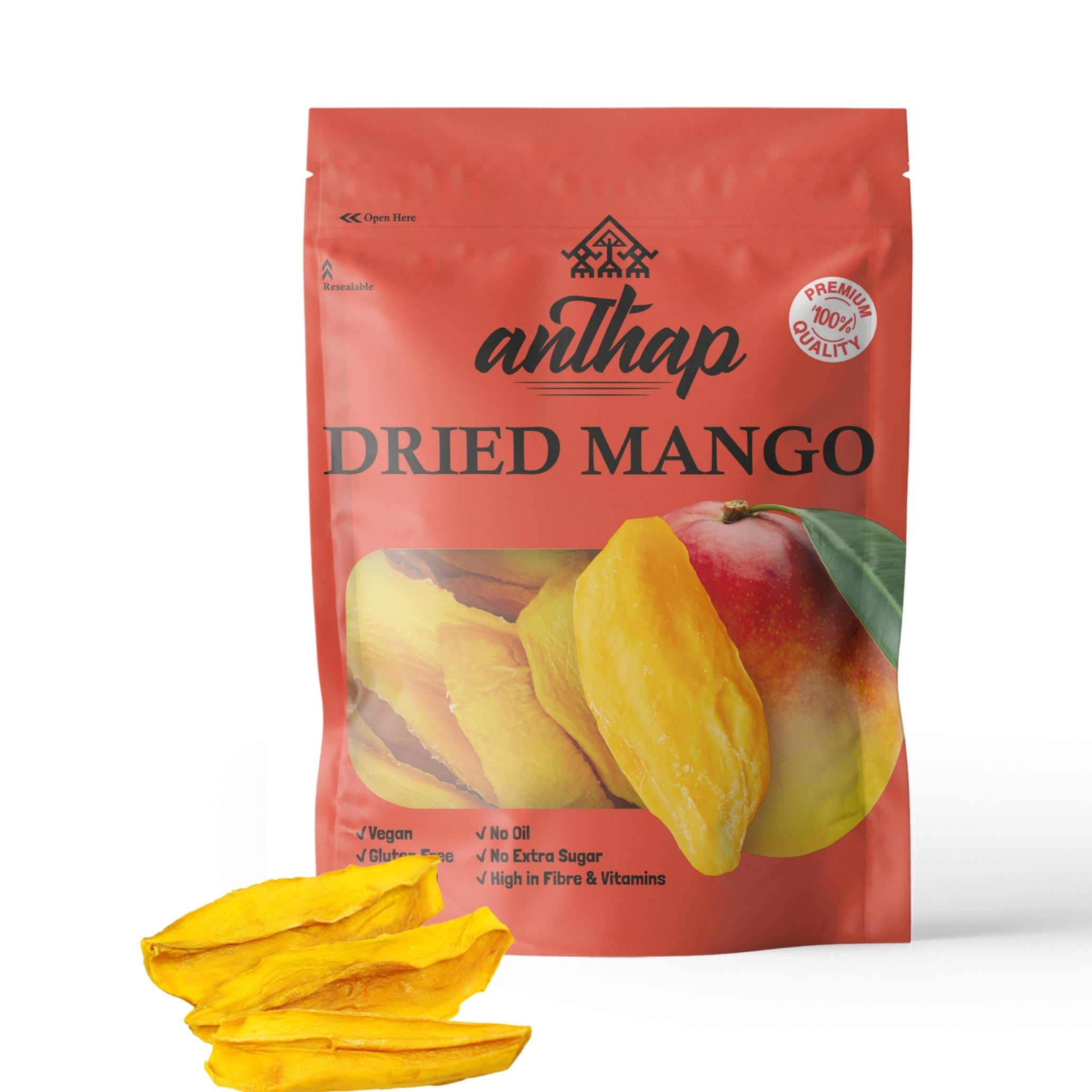 Anthap Premium Quality Dried Mango - No Added Sugar