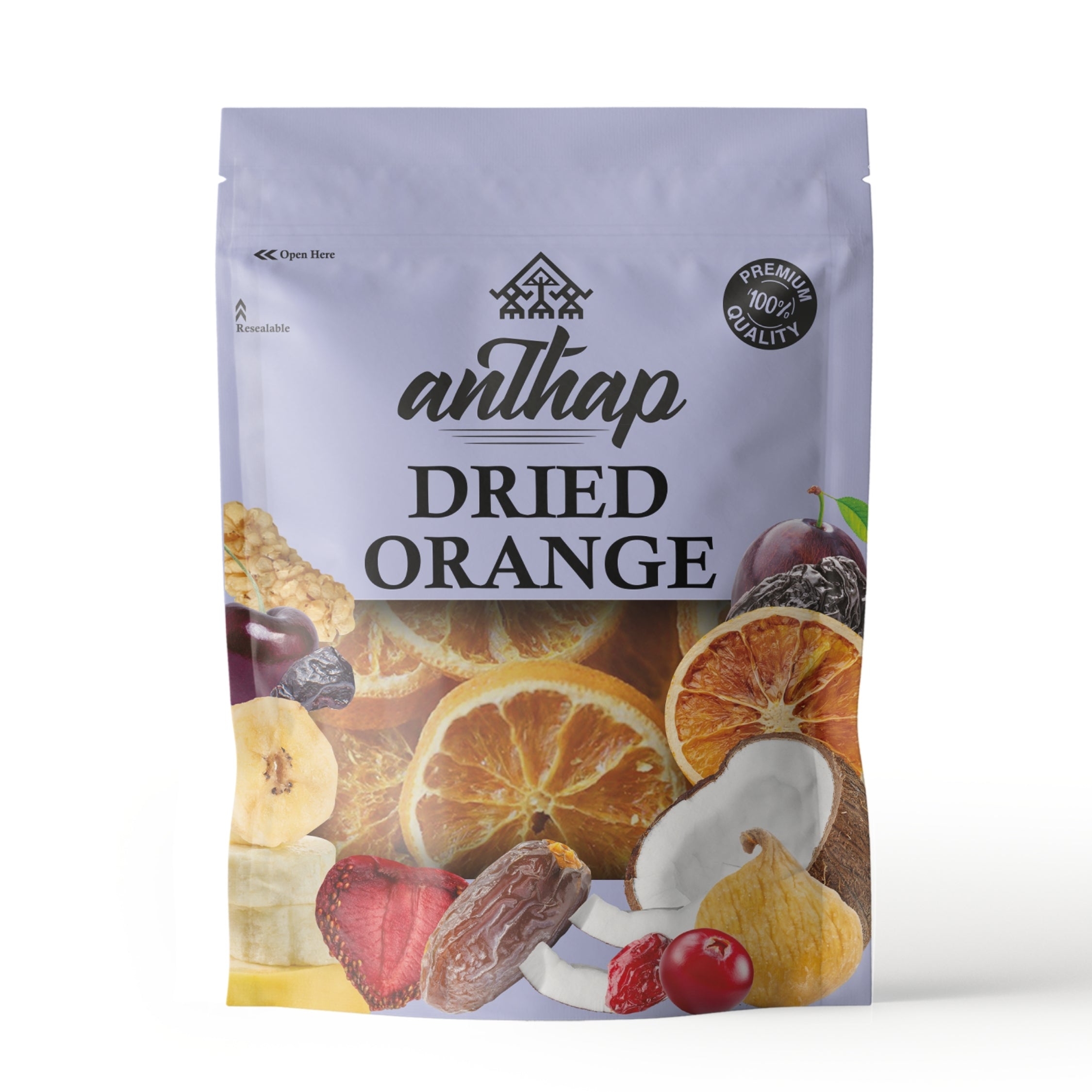 Anthap Natural Dried Orange Slices- No Sugar/Additives