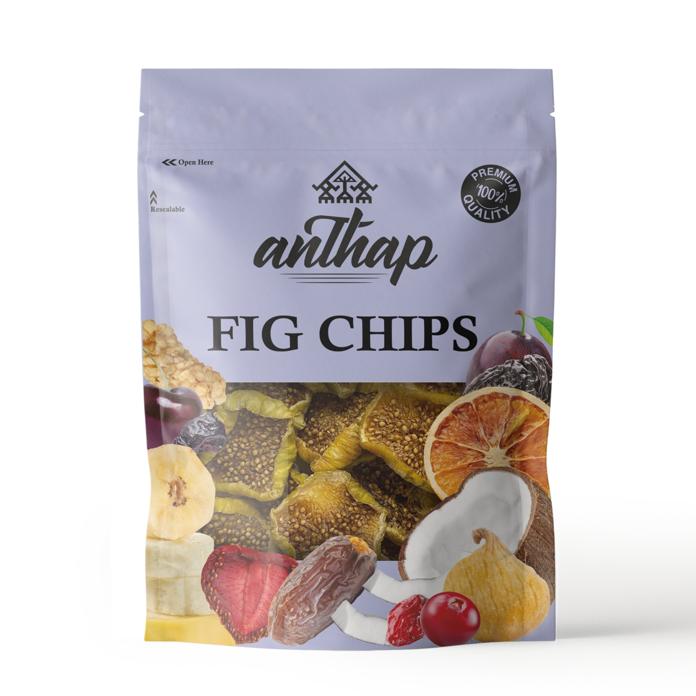 Anthap Natural Sun Dried Sliced Figs Chips