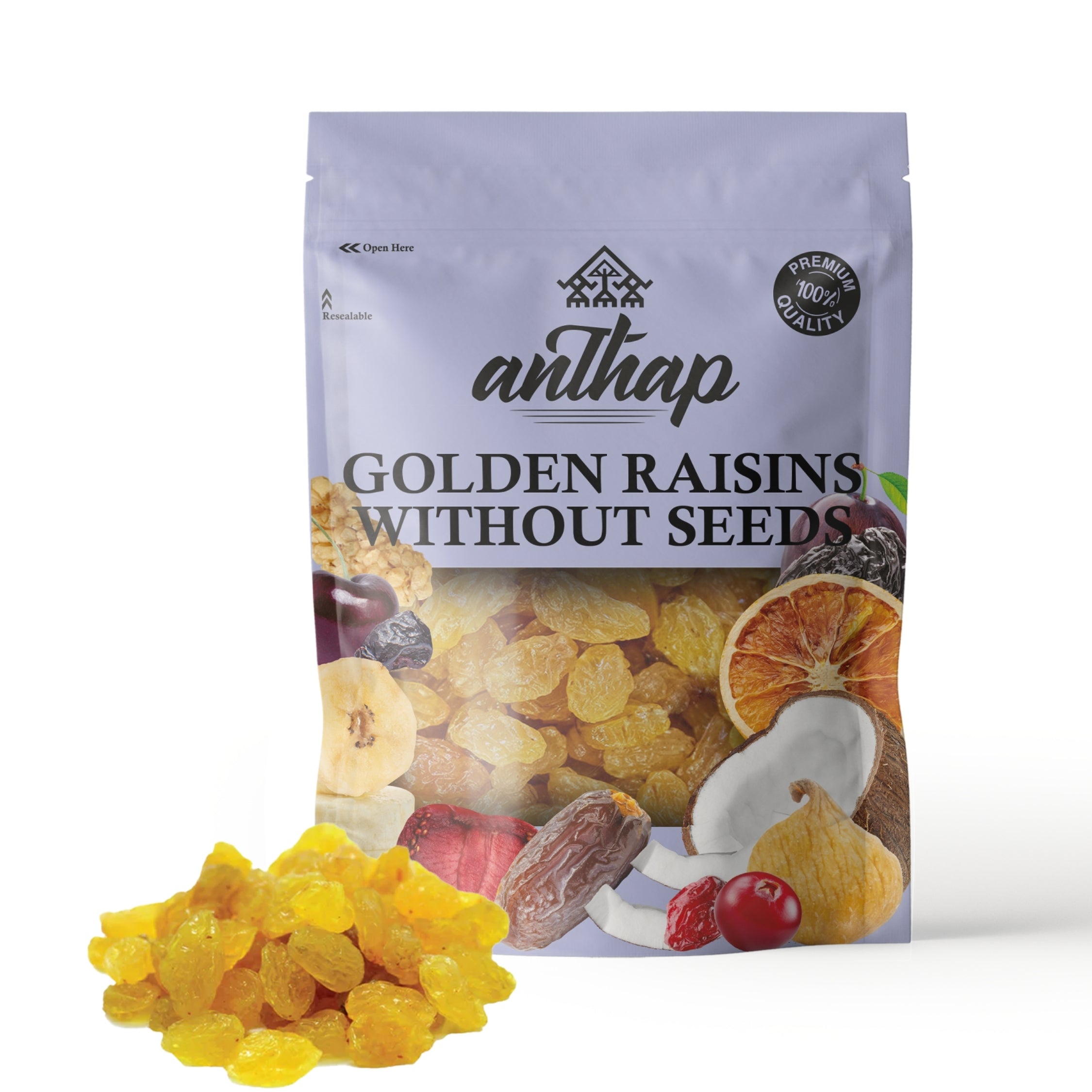 Anthap Golden Sultana Raisins Without Seed