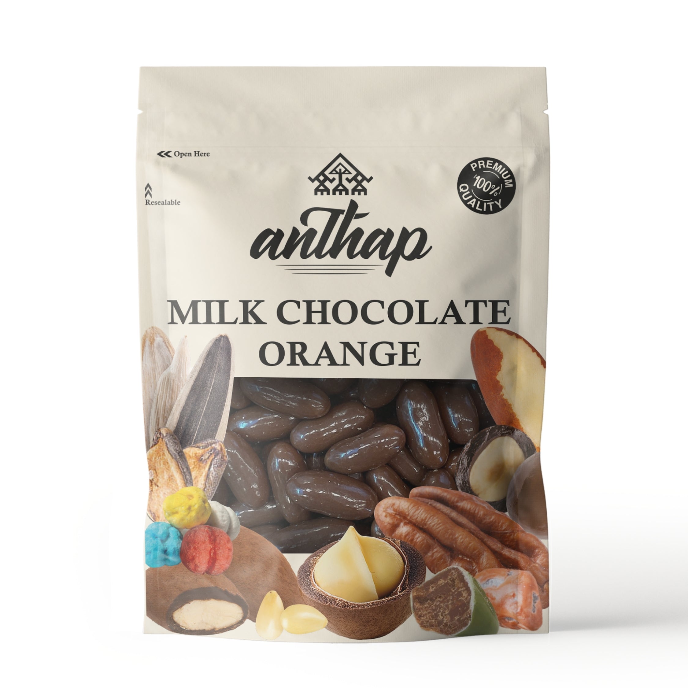 Anthap Luxury Milk Chocolate Orange Dragee