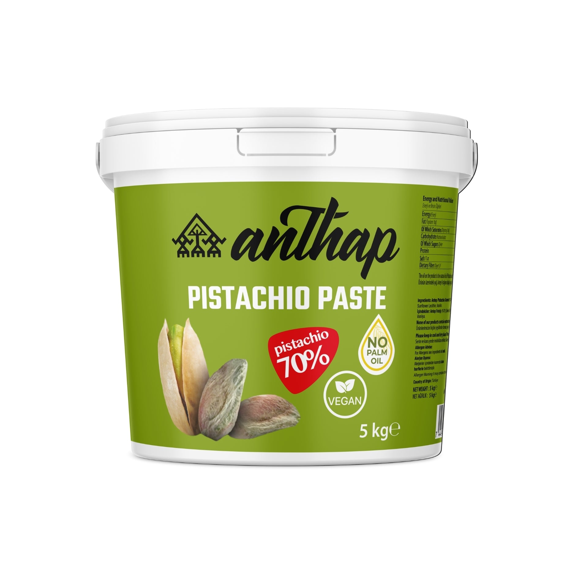 Anthap Natural Pistachio Paste - 70% Pistachio