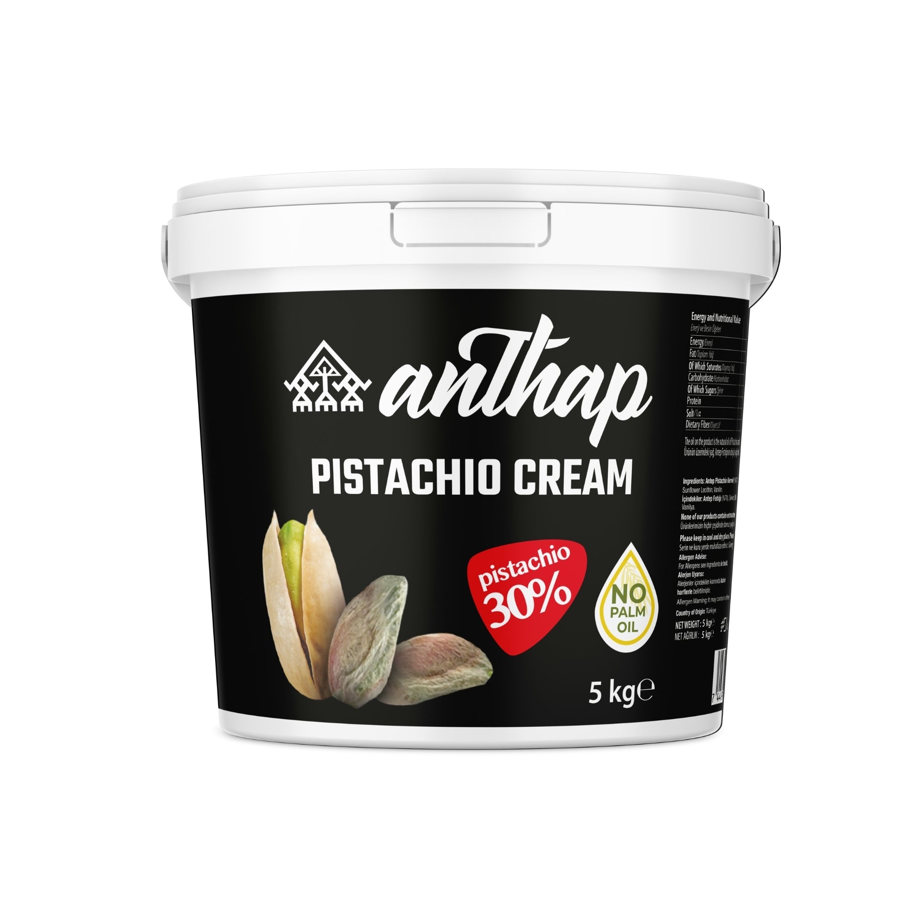 Anthap Pistachio Cream 30% Turkish Pistachio