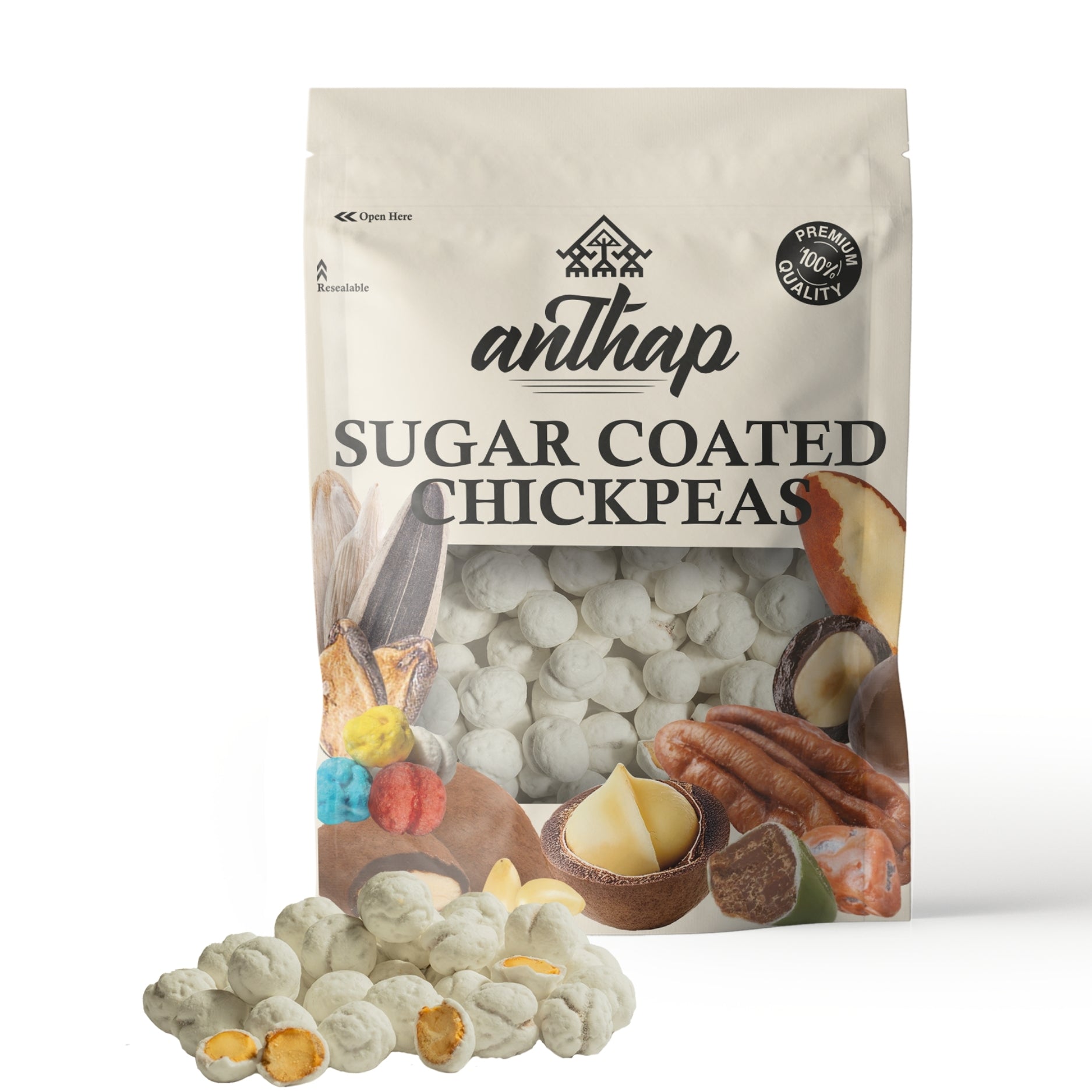 Anthap Sugar Coated Chickpeas (Mardin Style-Less Sugar Coated)