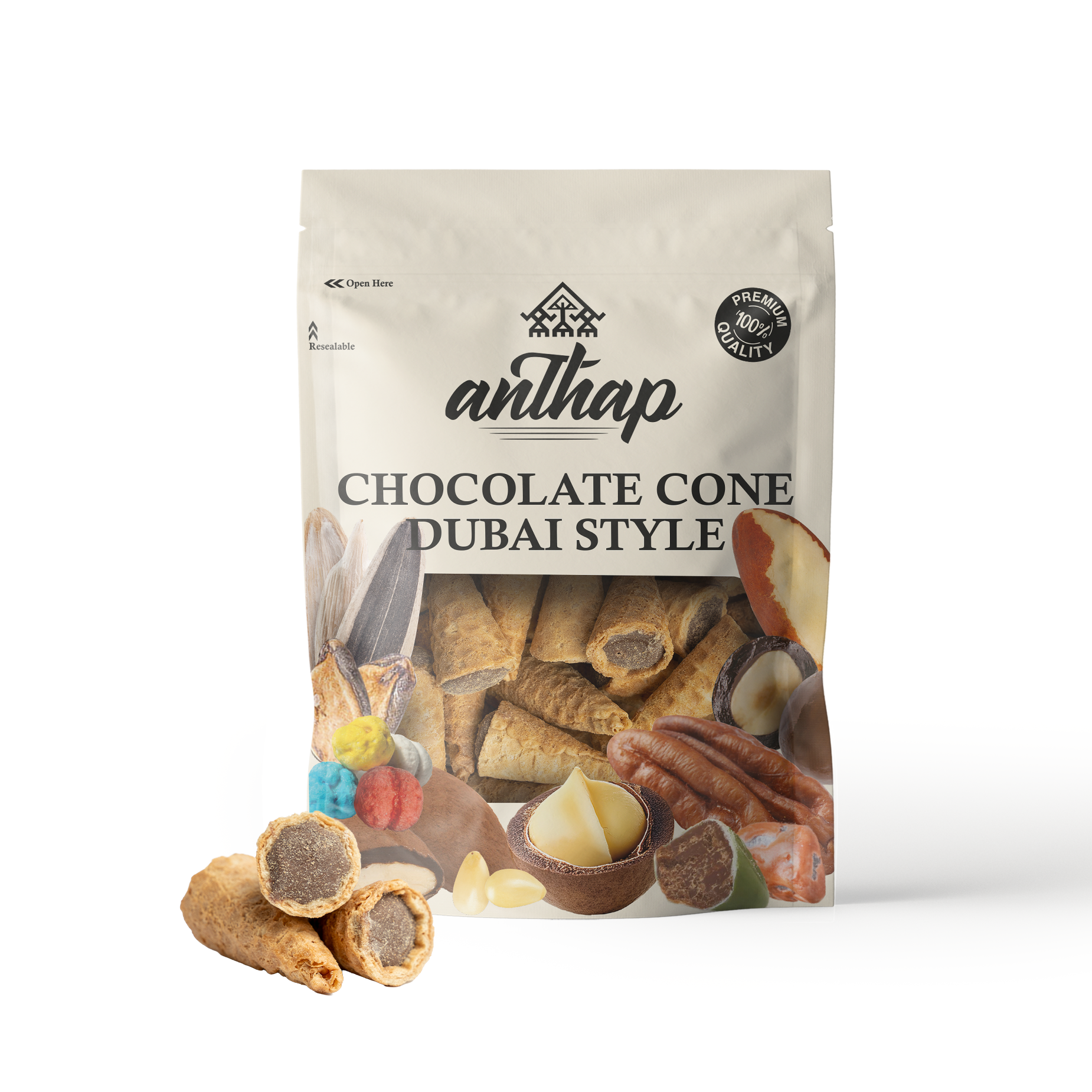 Anthap Chocolate Cone Dubai Style