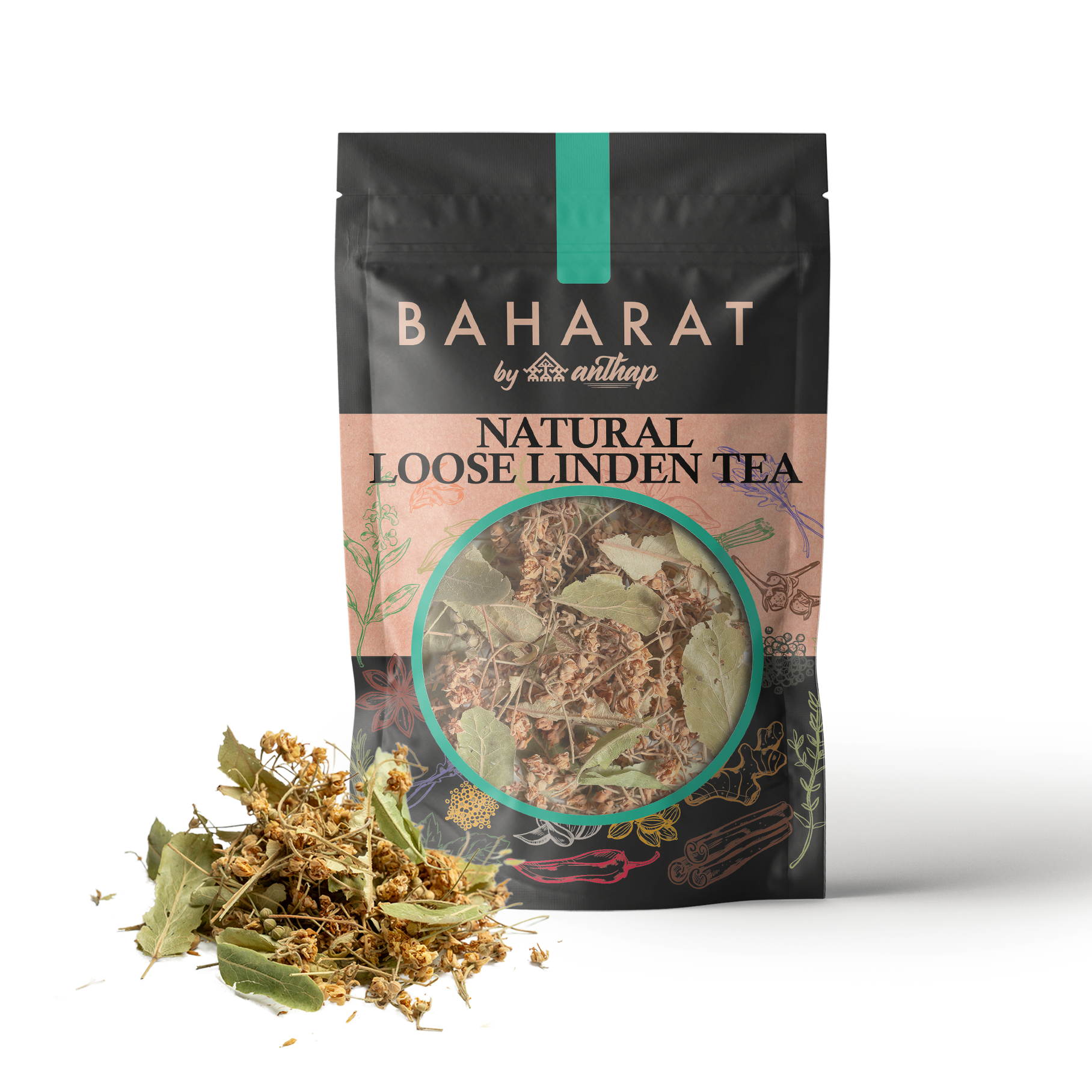 BAHARAT by Anthap Natural Loose/Leaf Linden Tea - Dogal Ihlamur Cayi