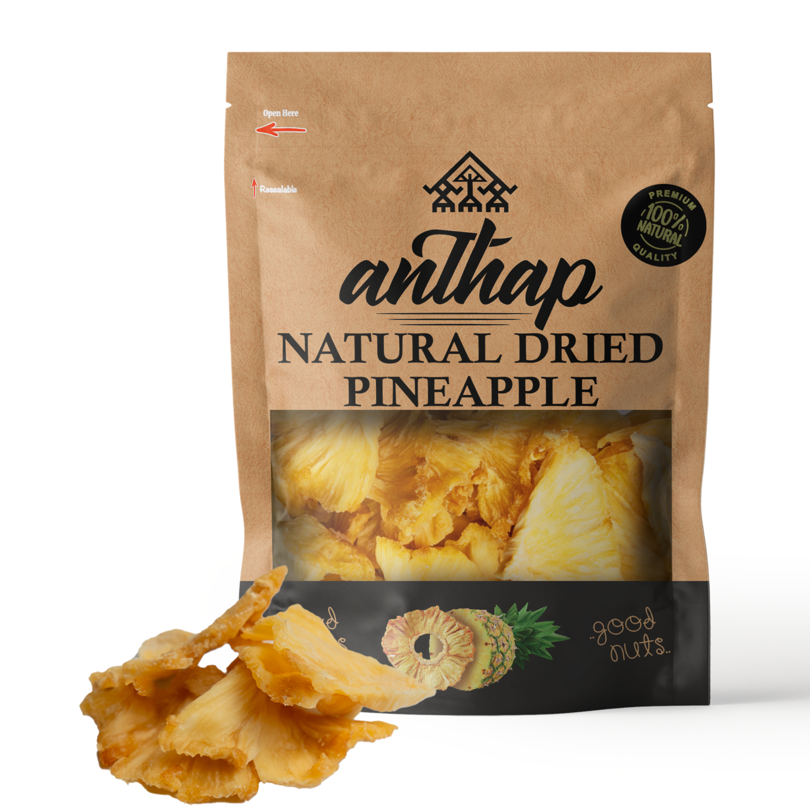 Anthap 100% Natural Dried Pineapple