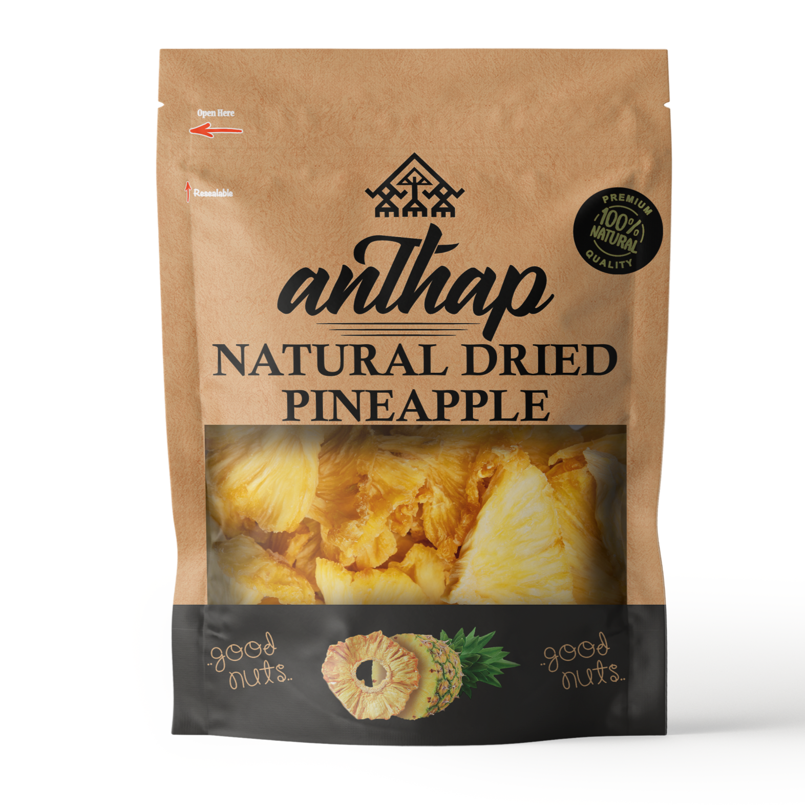 Anthap 100% Natural Dried Pineapple