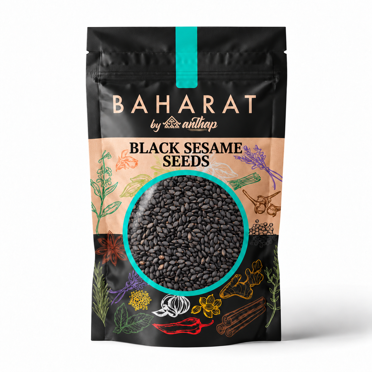 Baharat by Anthap Black Sesame Seeds pouch