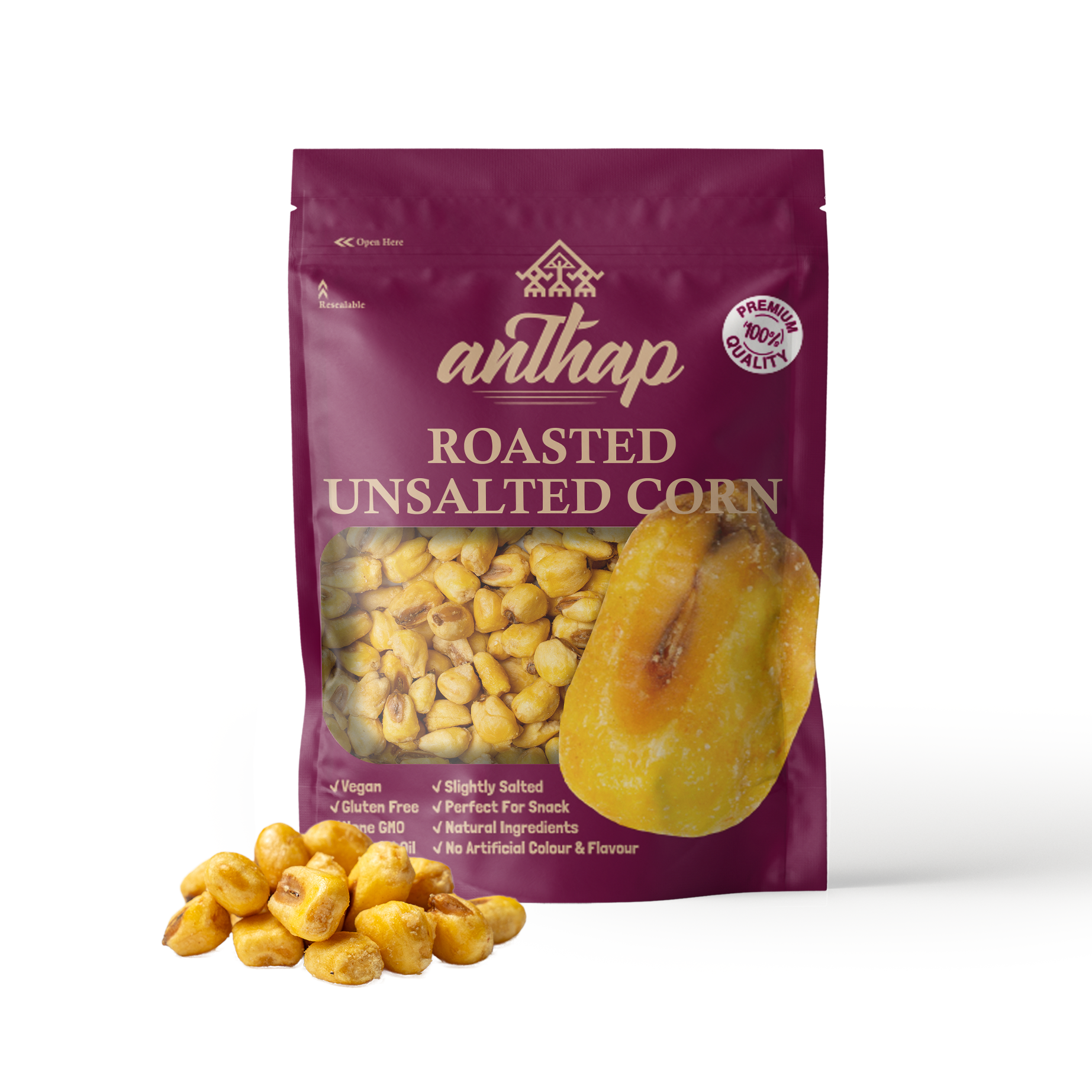Anthap Roasted Unsalted Corn