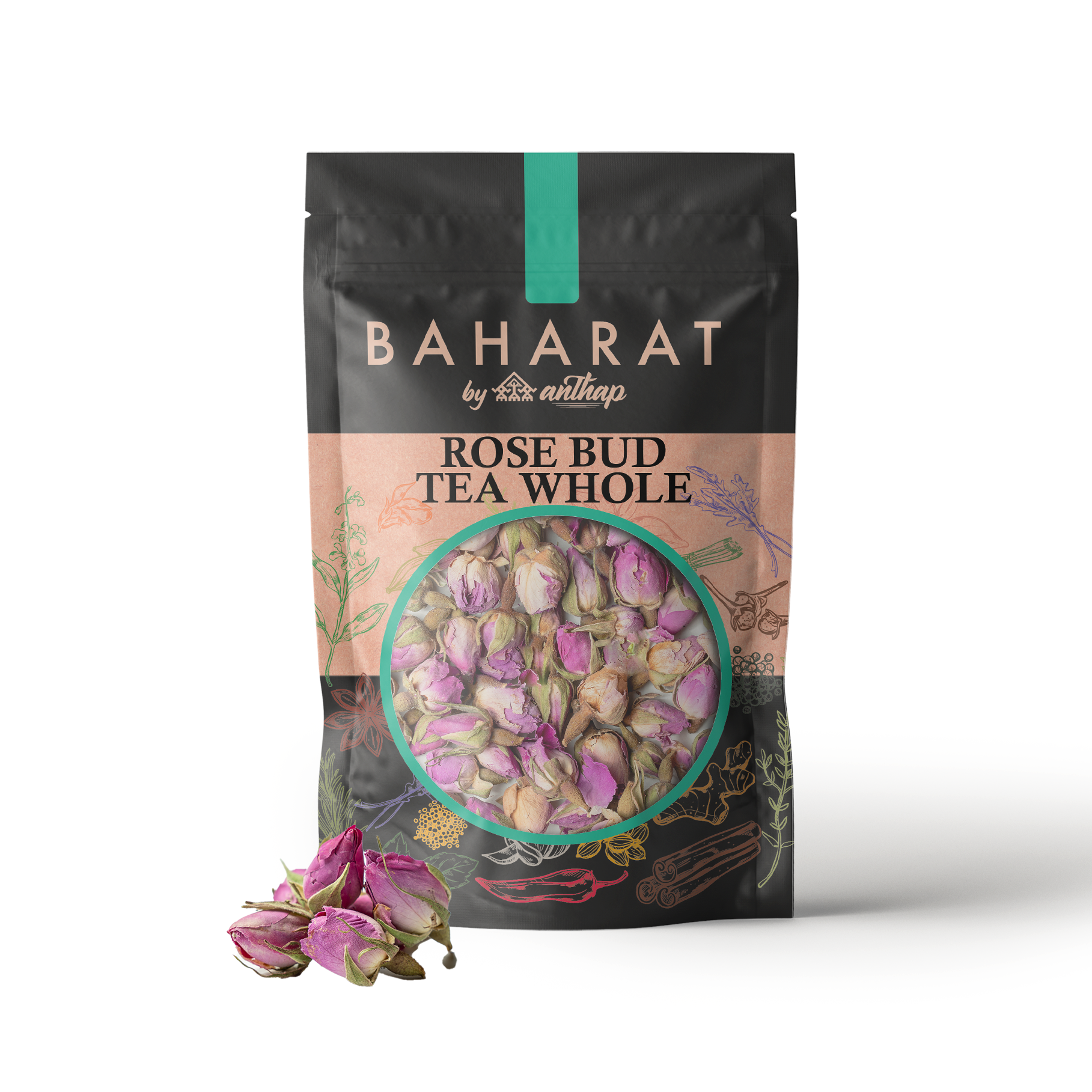 Baharat by Anthap Rose Bud Tea Whole