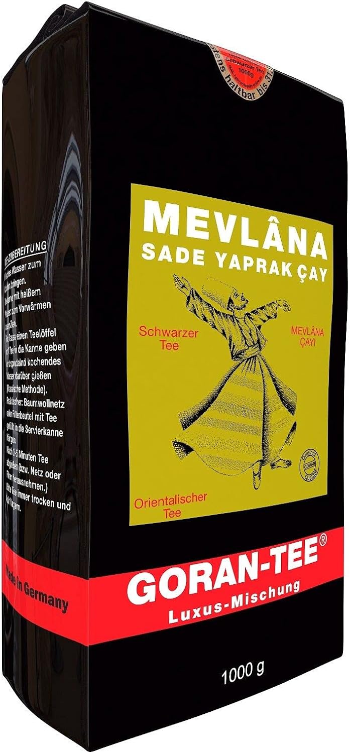 Mevlana Goran Pure Ceylon Loose Tea (Sade Yaprak Çay) %100 Genuine