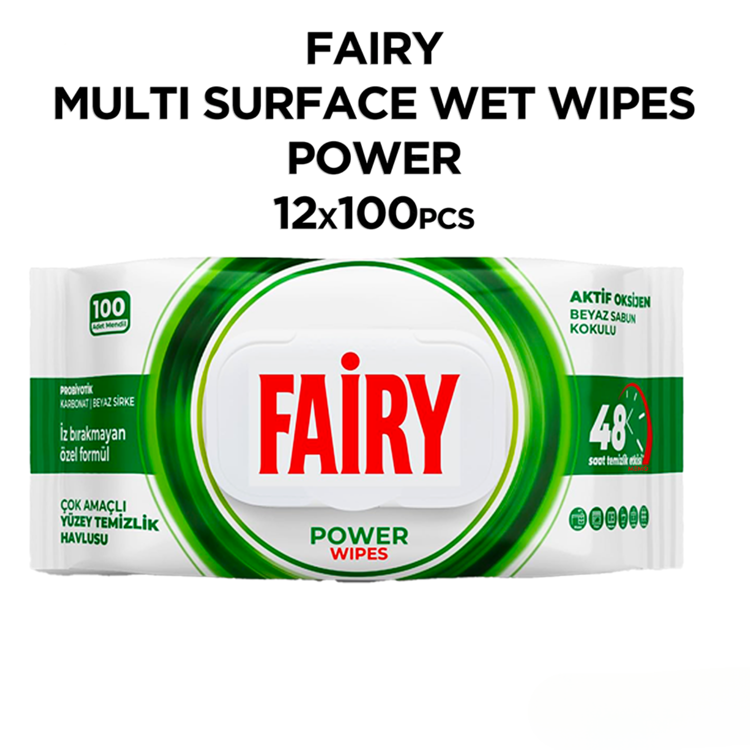 Fairy Multi Surface Wet Wipes White Soap