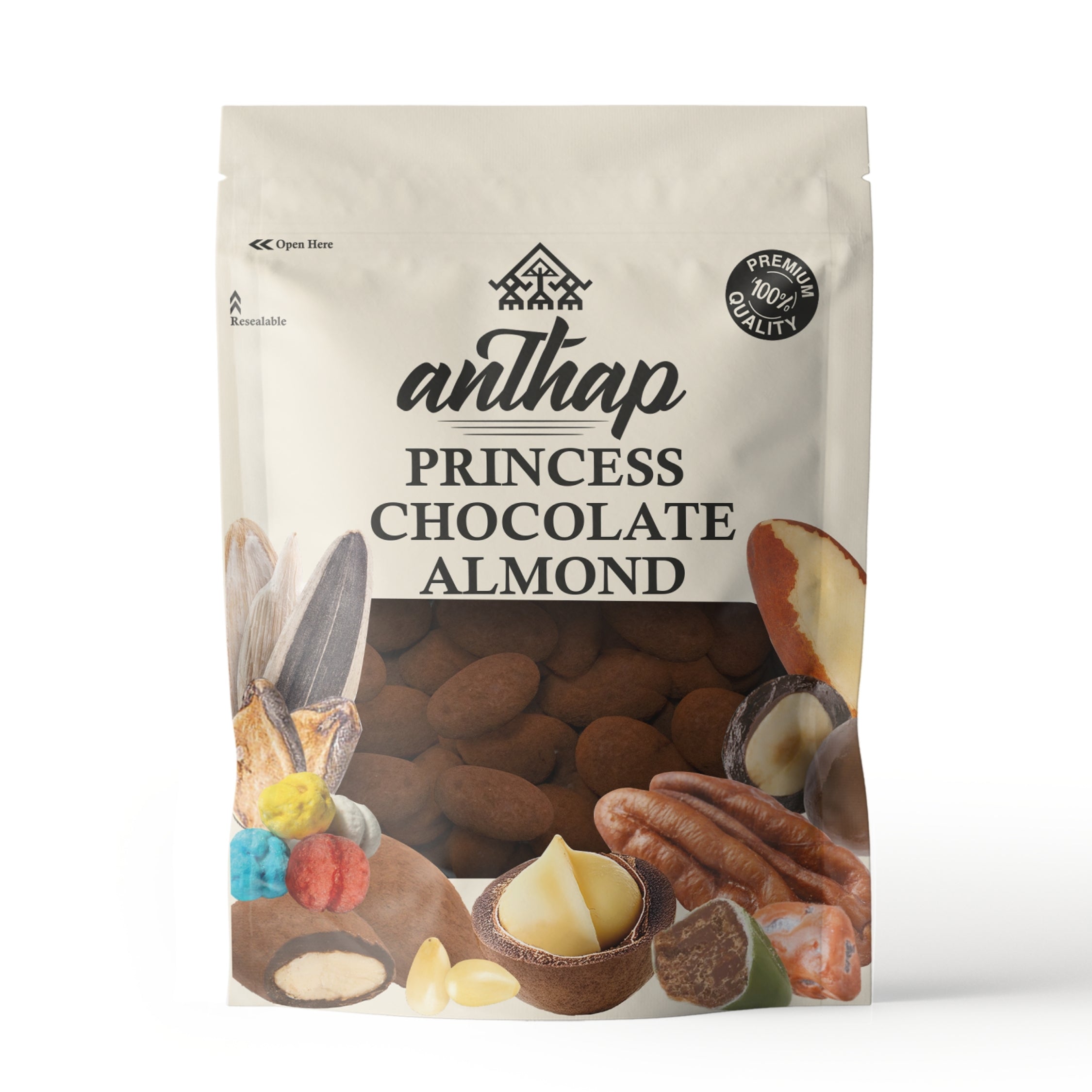 Anthap Luxury Princess Milk Chocolate Cocoa Dusted Almond