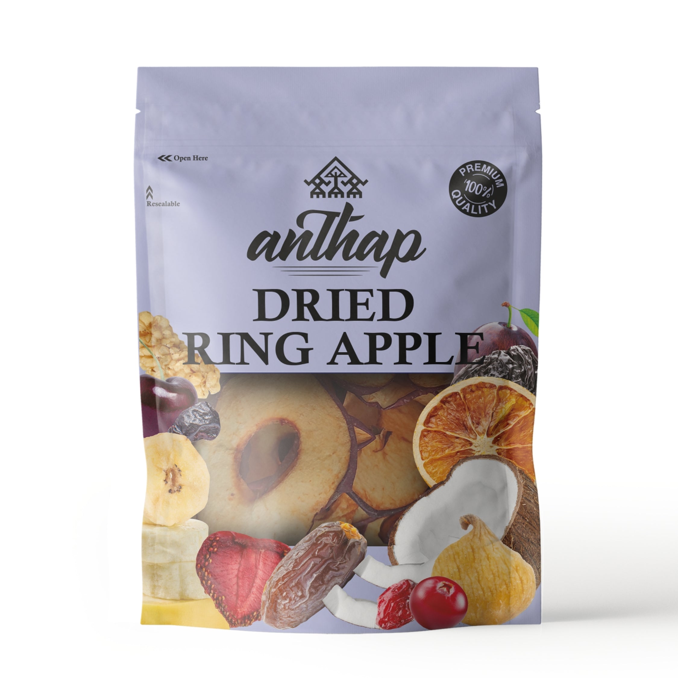 Anthap Natural Dried Apple Ring - No Sugar/Additives