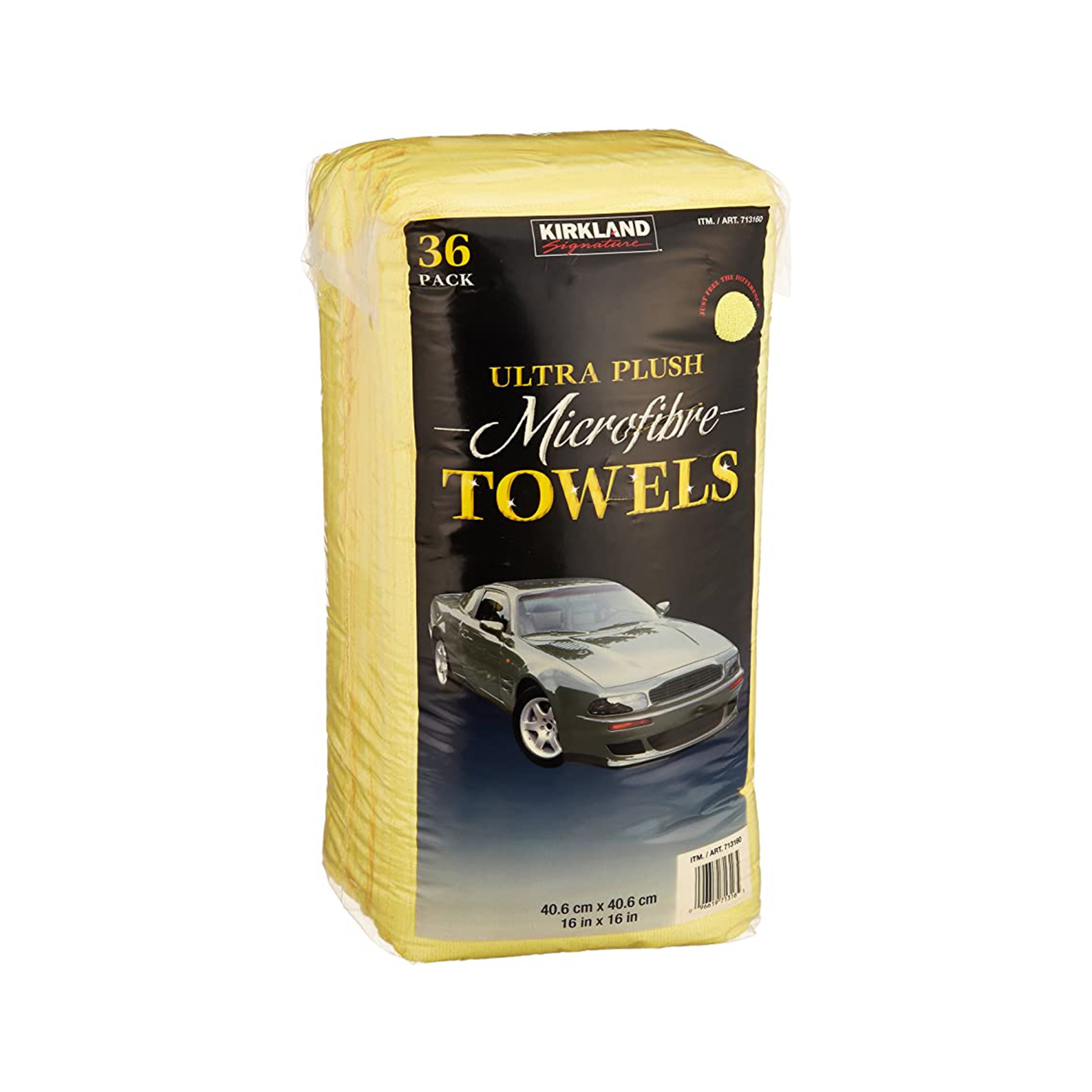 Kirkland Signature Ultra Plush Microfiber Towels, Yellow