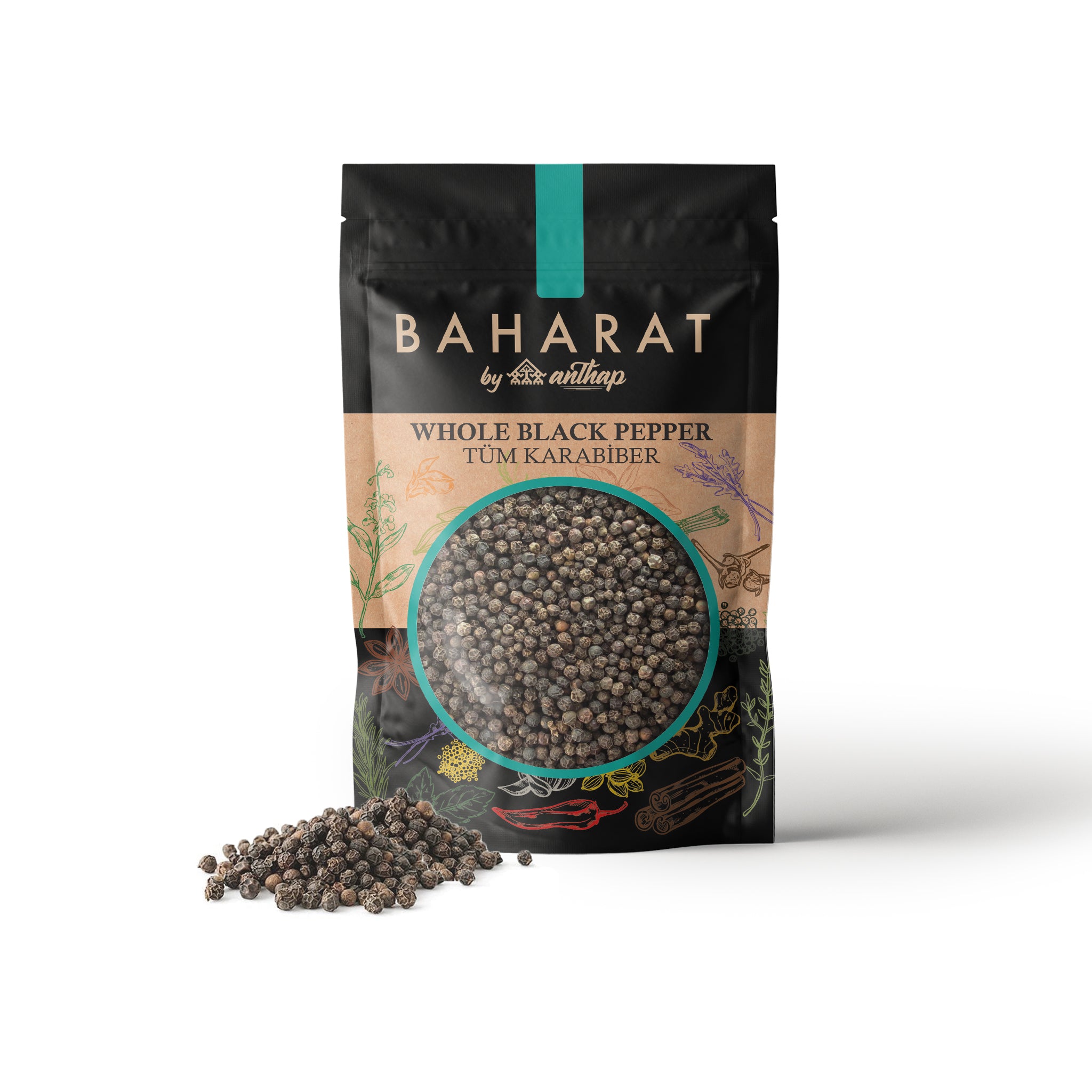 BAHARAT by Anthap Whole Black Pepper - Tum Karabiber