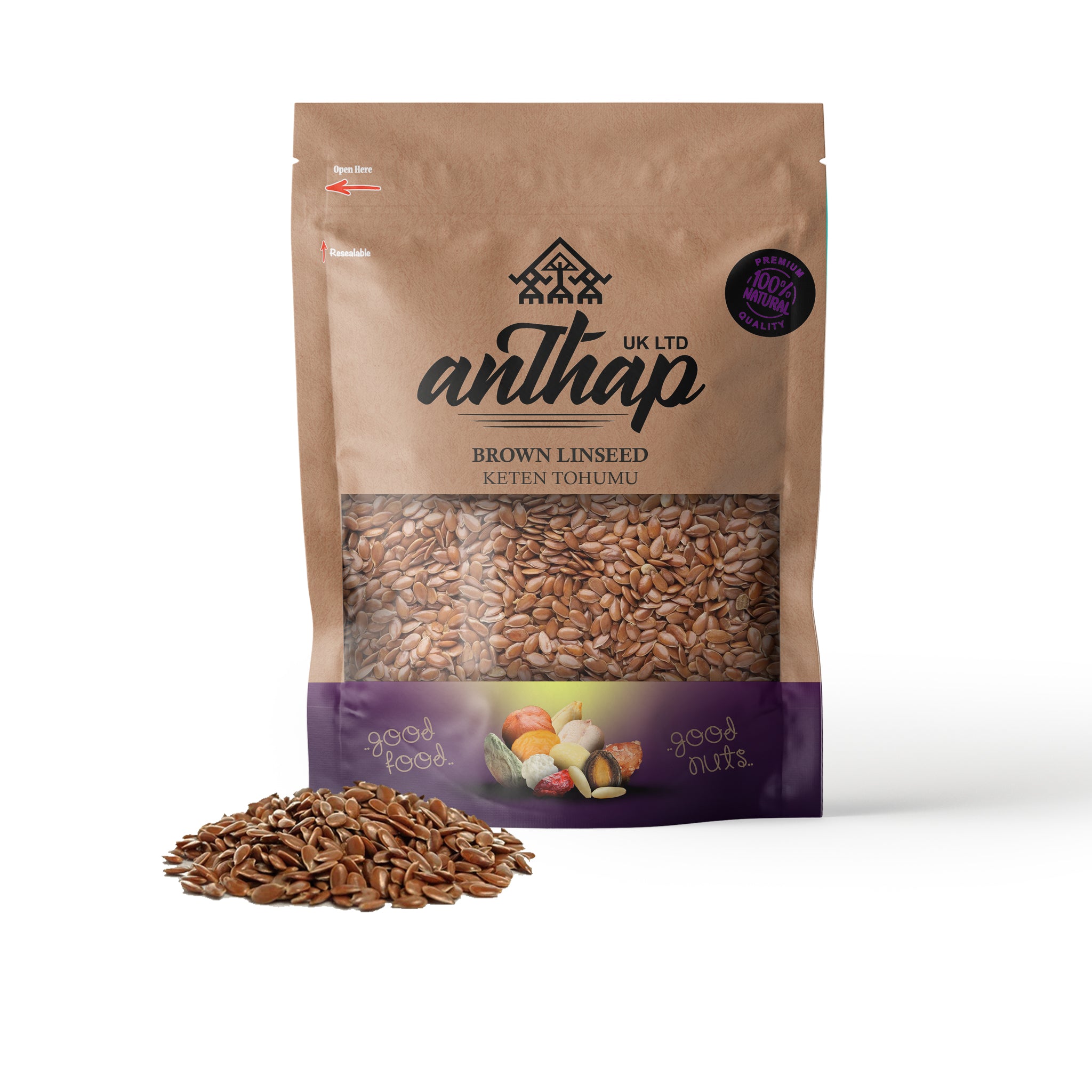 BAHARAT by Anthap Brown Linseed- Dogal Keten Tohumu