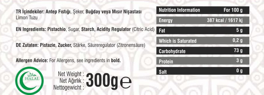 Anthap Double Roasted Turkish Delight With Pistachio