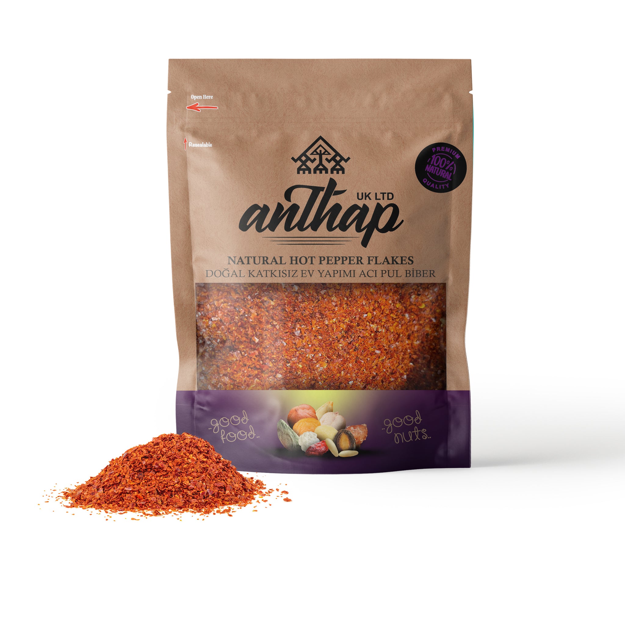BAHARAT by Anthap Natural Dried Hot Pepper Flakes-Dogal Aci Pul Biber