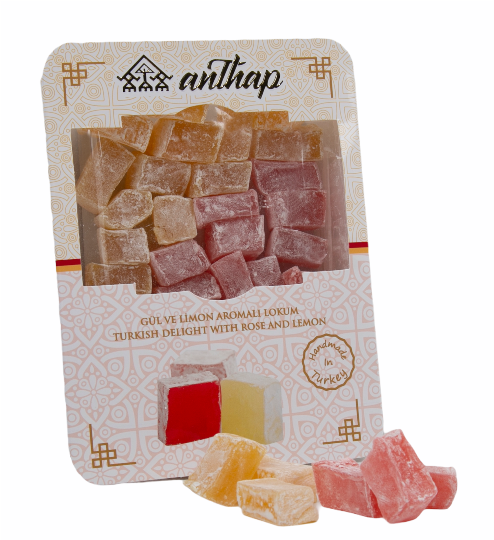 Anthap Turkish Delight With Rose and Lemon