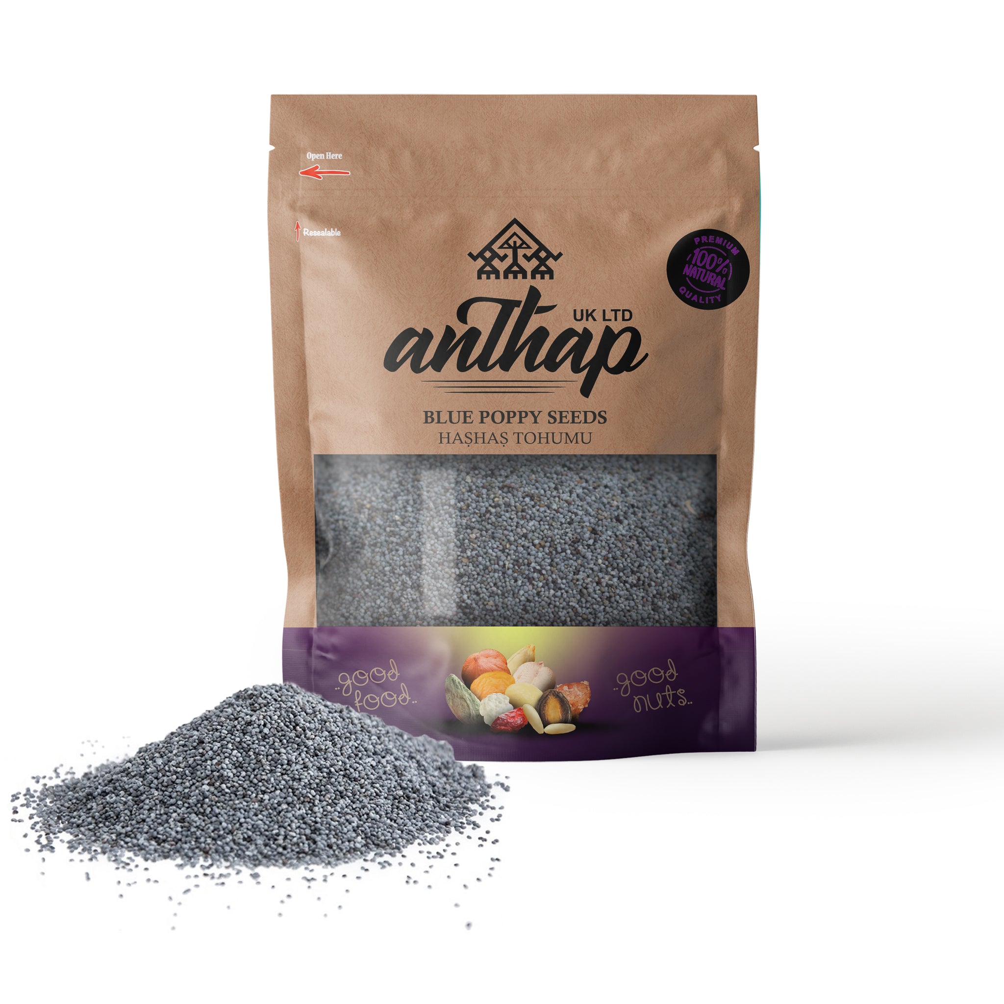 BAHARAT by Anthap Blue Poppy Seeds-Hashas Tohumu