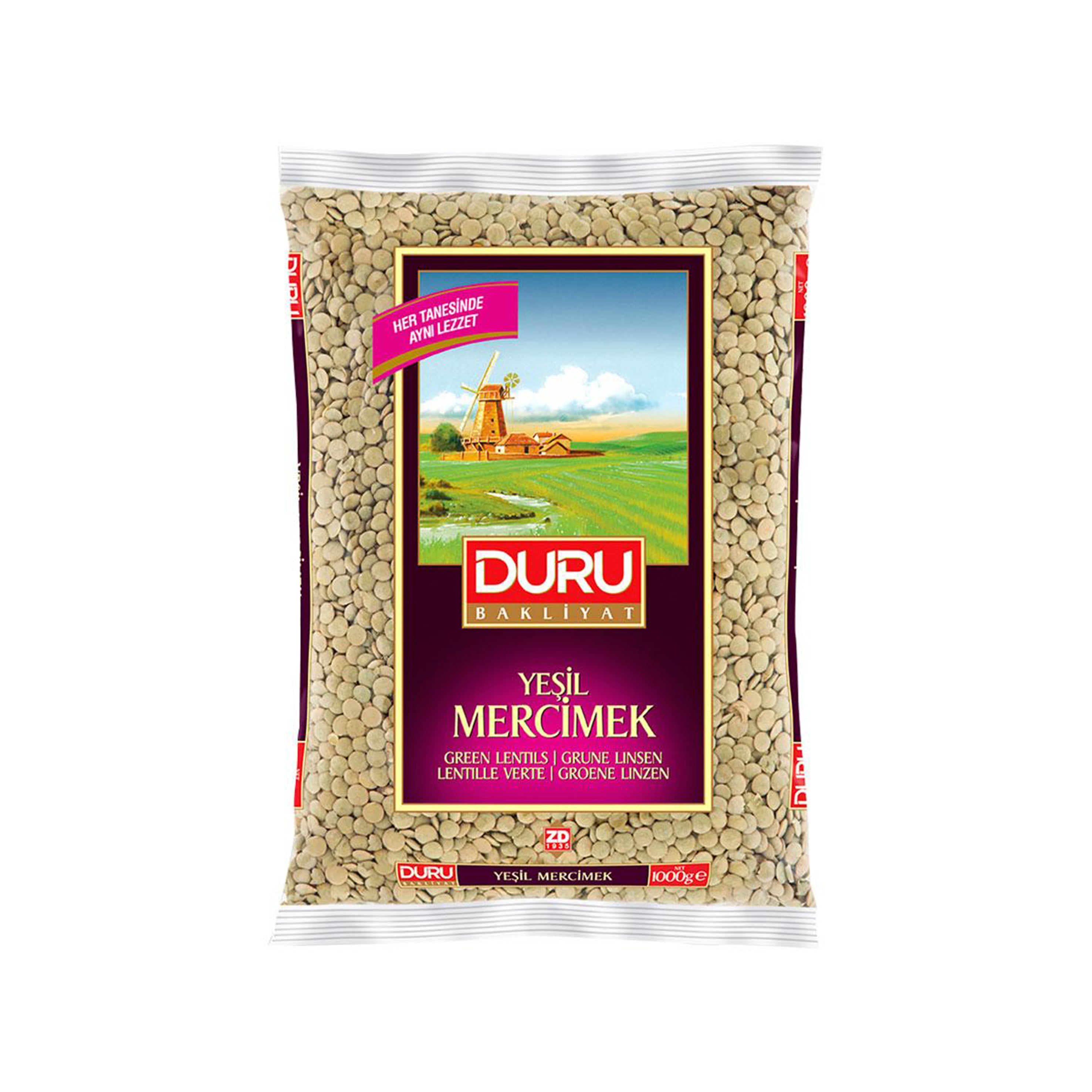 DURU Green Lentils (Yesil Mercimek) 1KG
