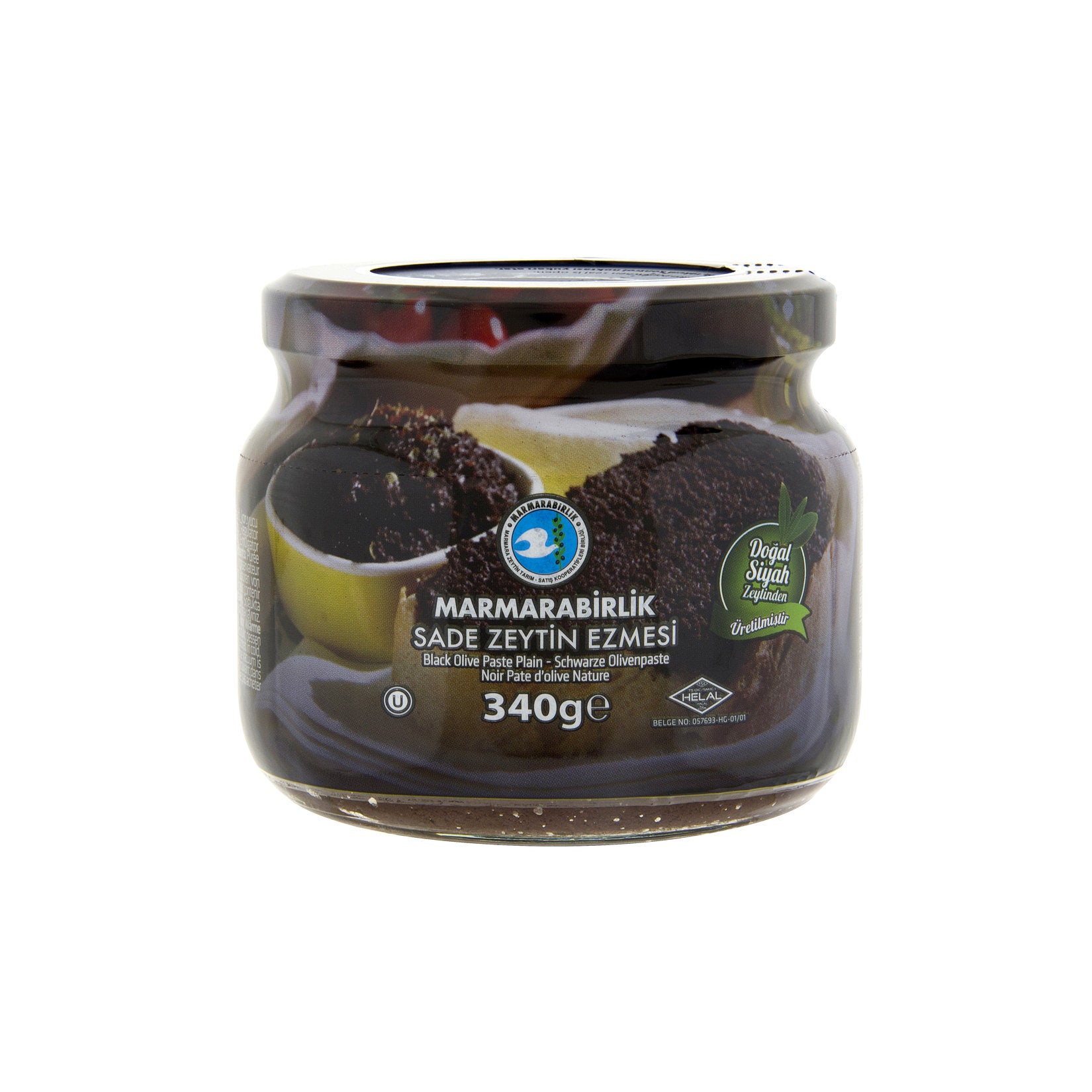 Marmarabirlik Black Olives Paste Plain (Sade Siyah Zeytin Ezmesi) 340g