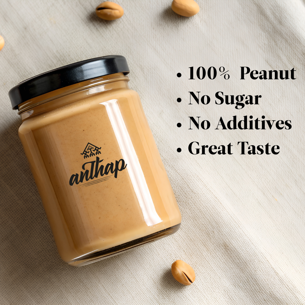 Anthap Peanut Butter 100% Peanut 200g - No Sugar - No Additives