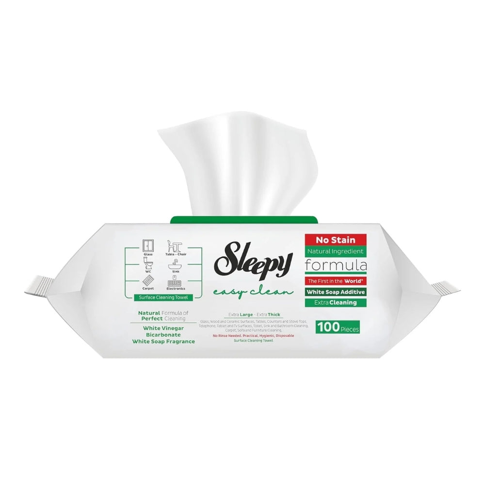 Sleepy Multi-Surface Cleaning Wipes - White Soap, 100 pcs