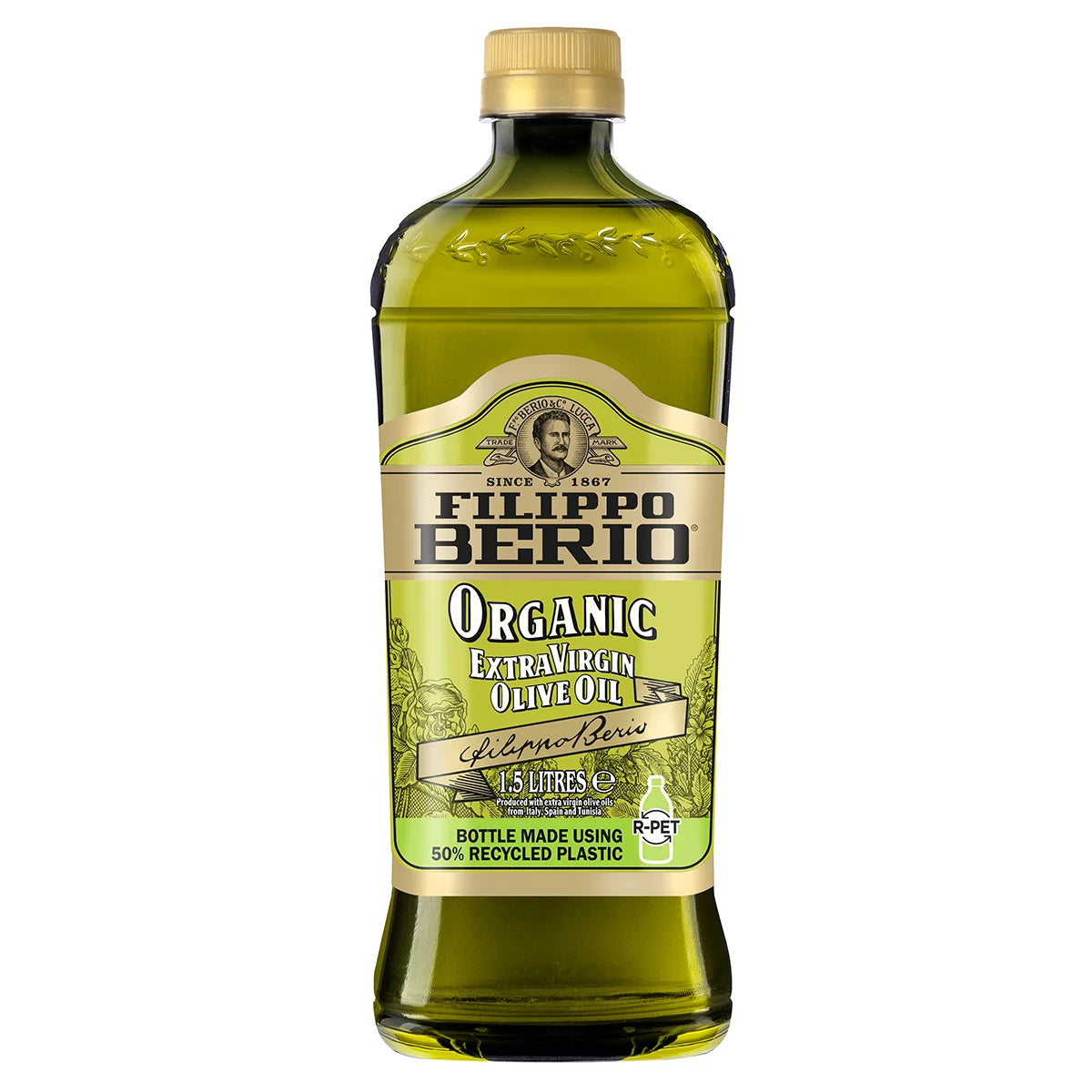 Filippo Berio Organic Extra Virgin Olive Oil, 1.5L