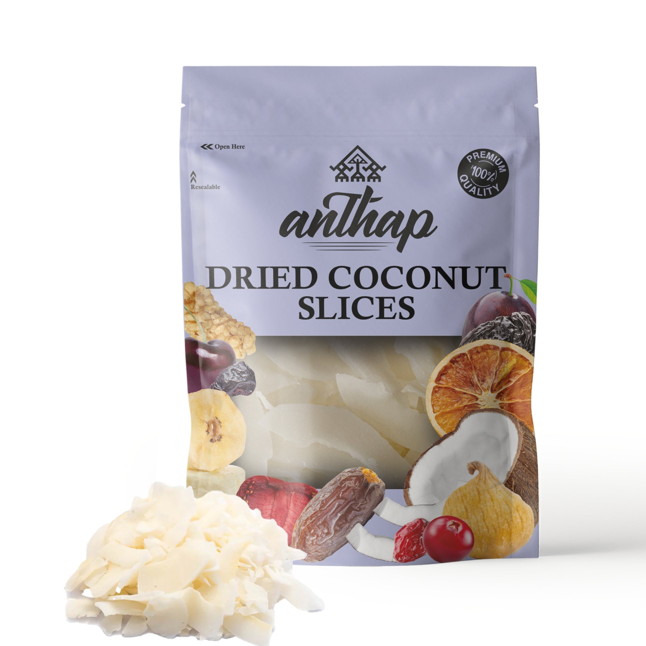 Anthap Dried Coconut Slices/Chips