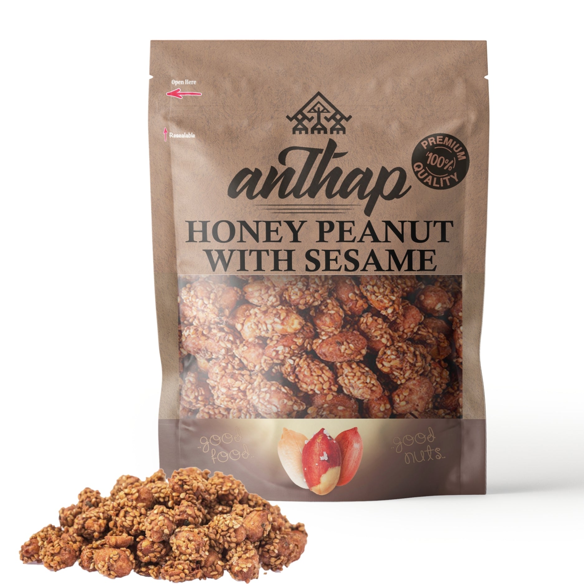 Anthap Honey Peanut with Sesame