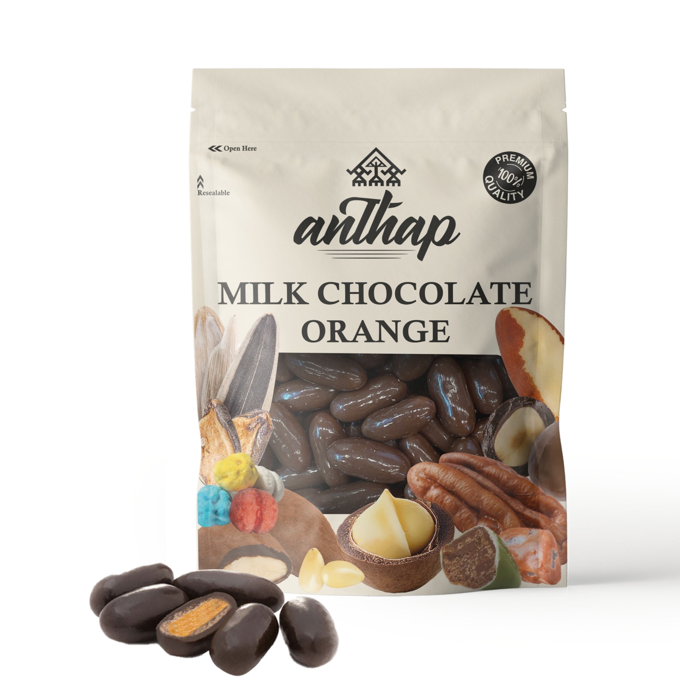 Anthap Luxury Milk Chocolate Orange Dragee