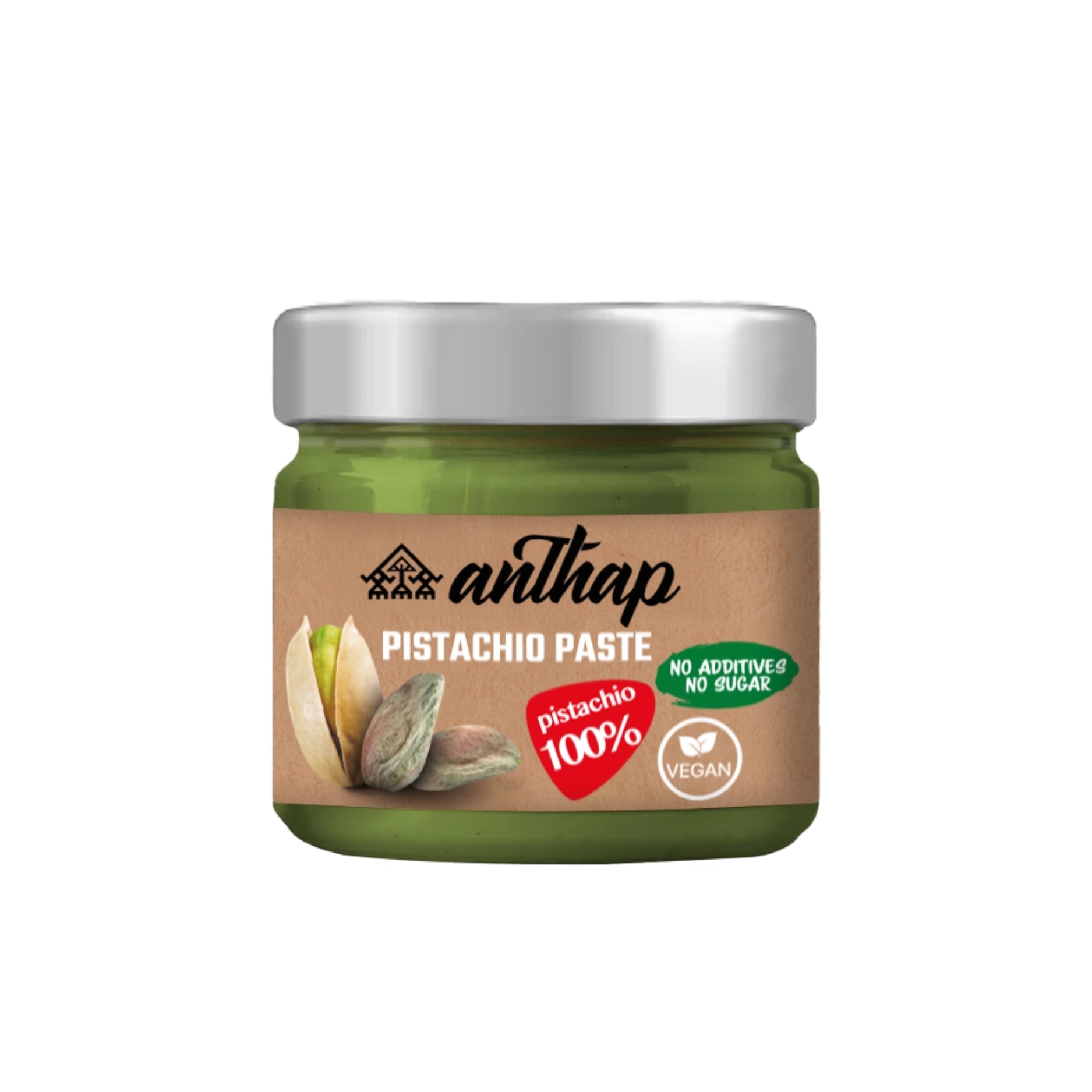 Anthap Natural Pistachio Paste - 100% Pistachio