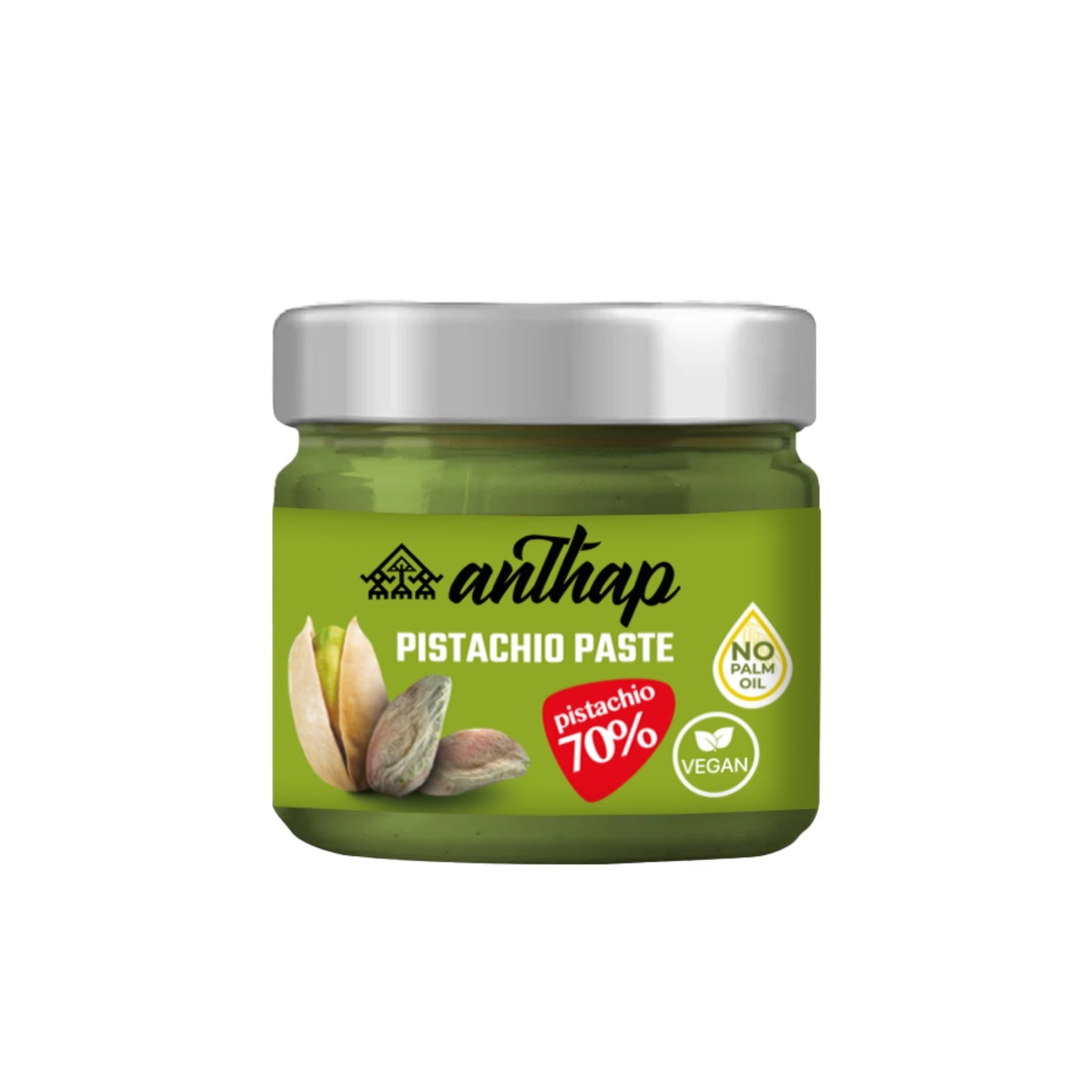 Anthap Natural Pistachio Paste - 70% Pistachio 200g