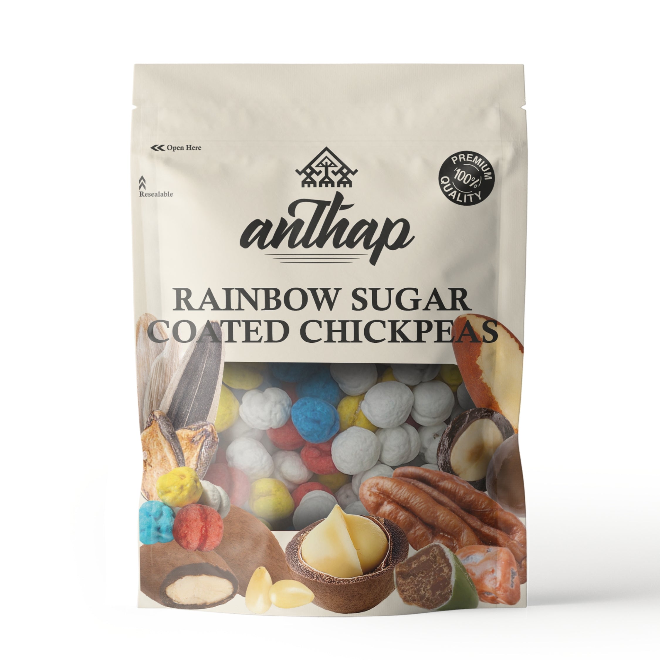 Anthap Sugar Coated Chickpeas-Rainbow (Mardin Style-Less Sugar Coated)