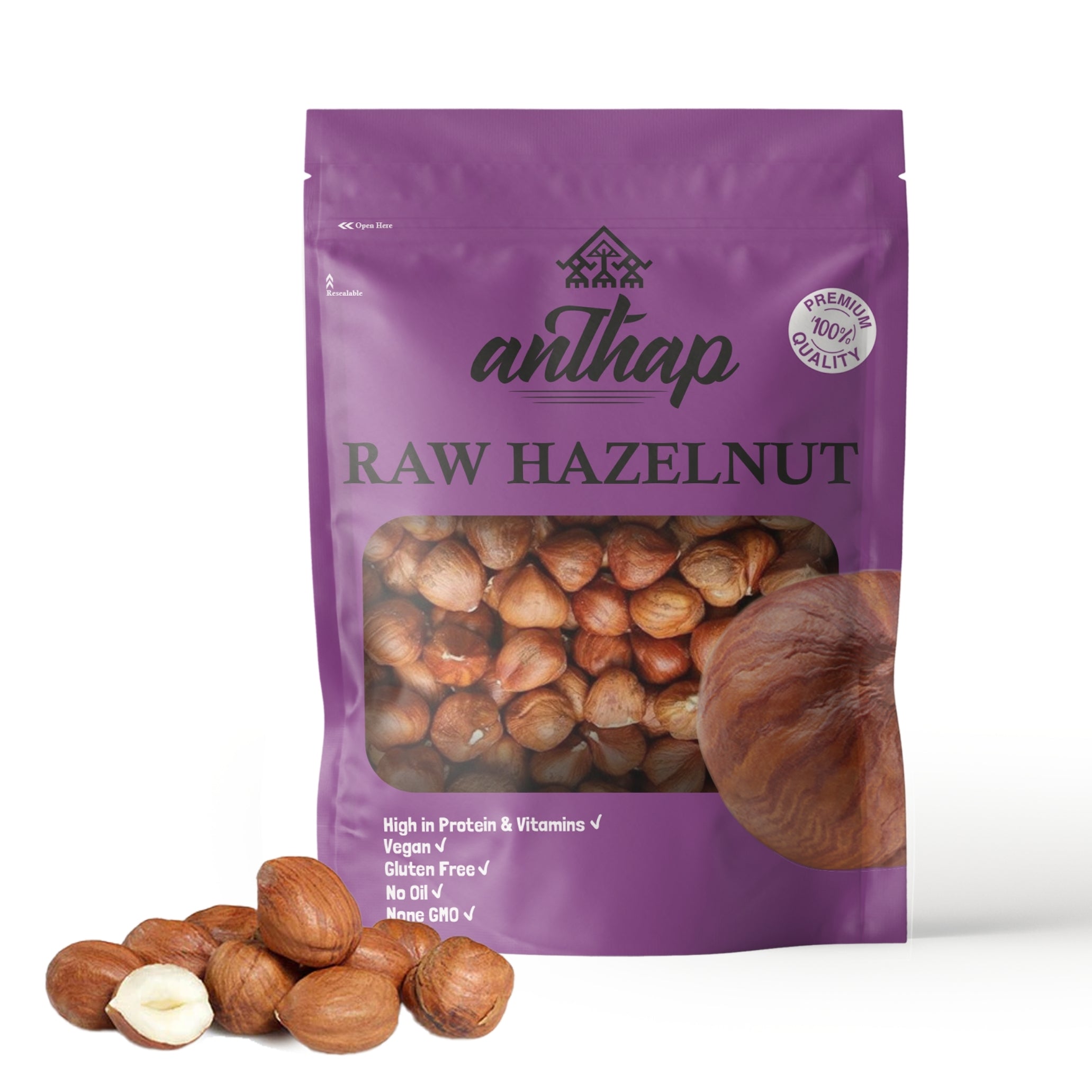 Anthap Natural Raw Hazelnut