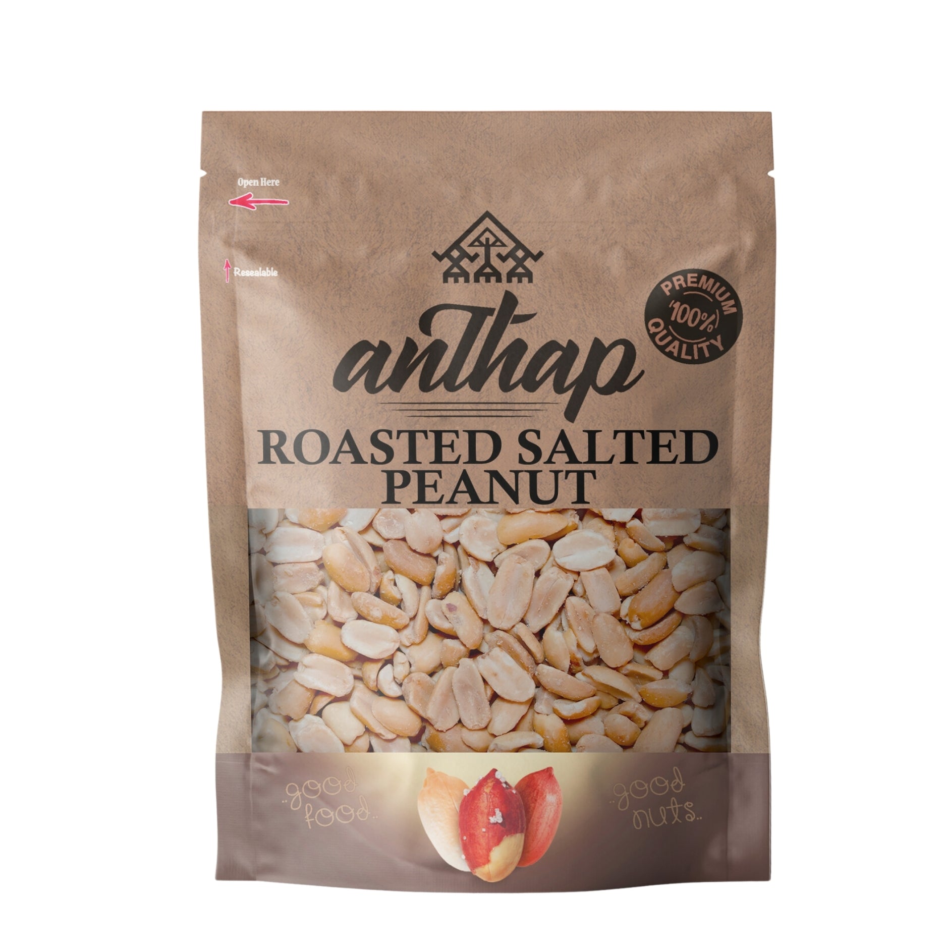 Anthap Roasted Salted Turkish Peanut Without Skin