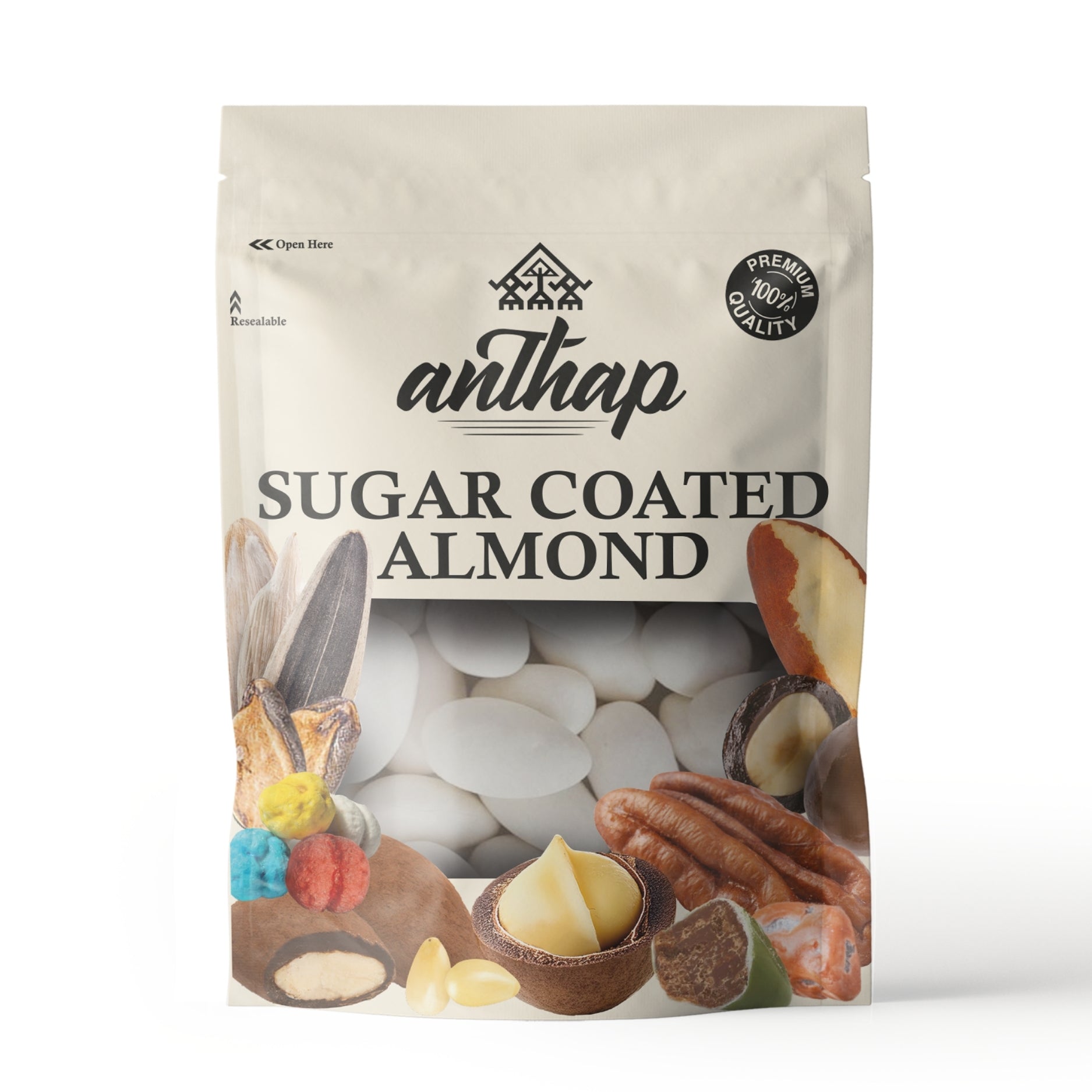 Anthap Mardin Style Sugar Coated Almond (Mardin Usulu Badem Sekeri)