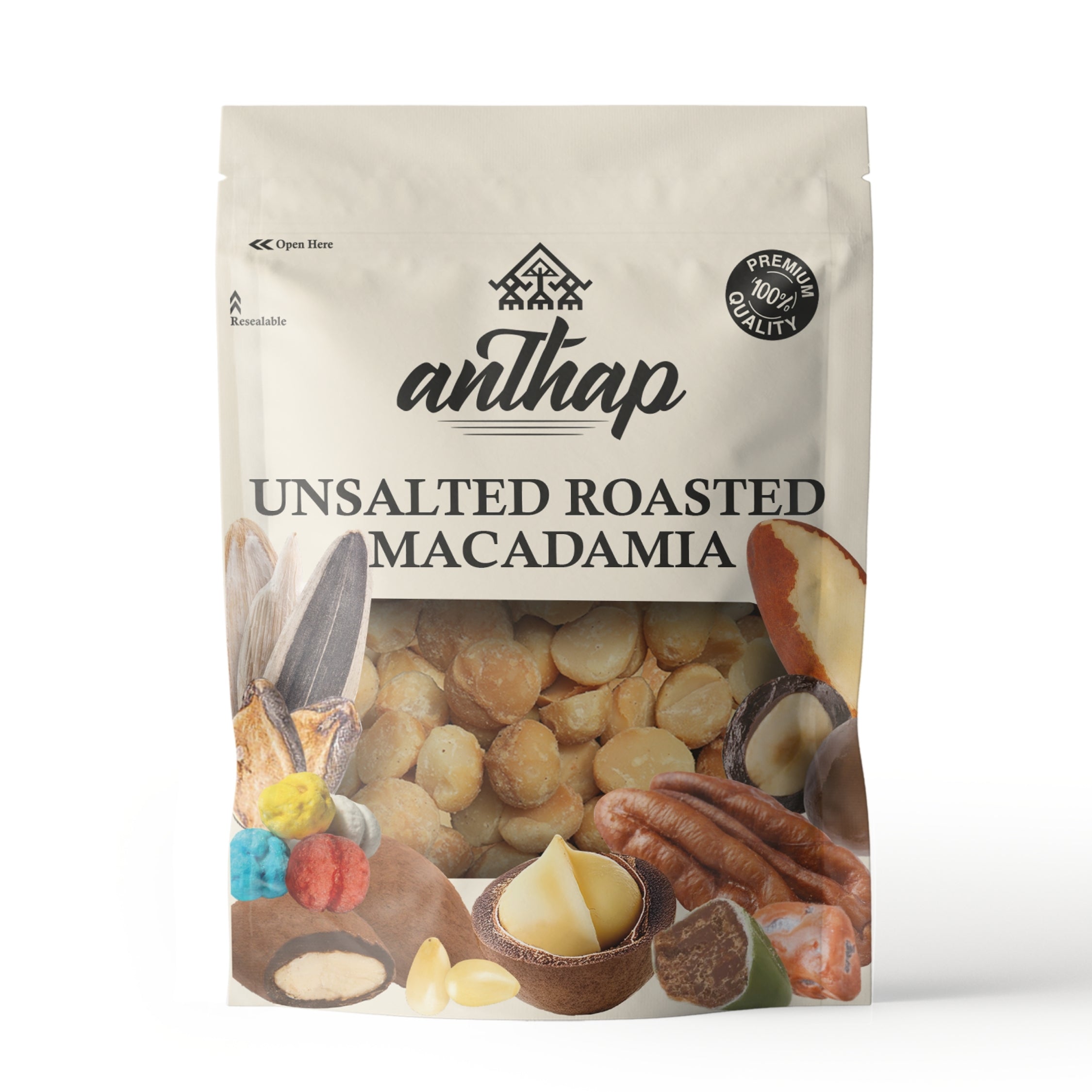 Anthap Unsalted Roasted Macadamia