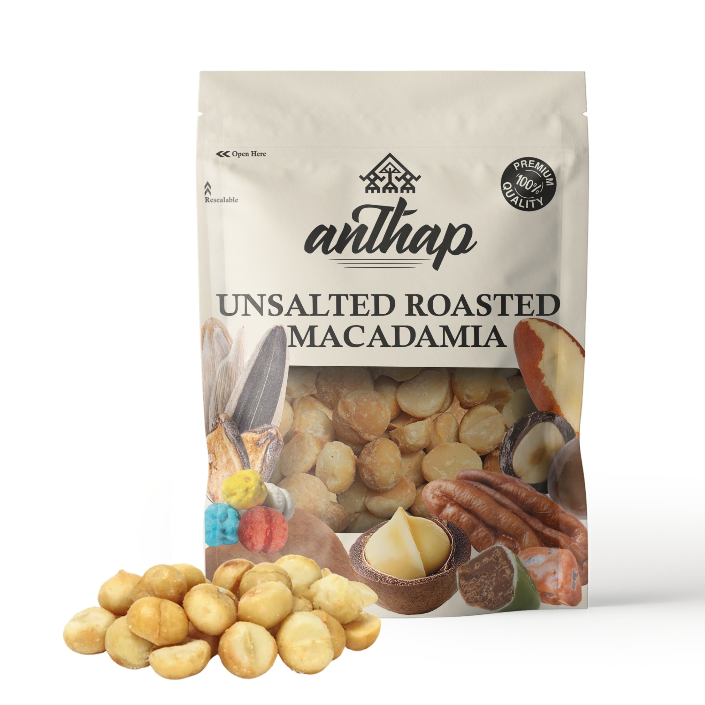 Anthap Unsalted Roasted Macadamia