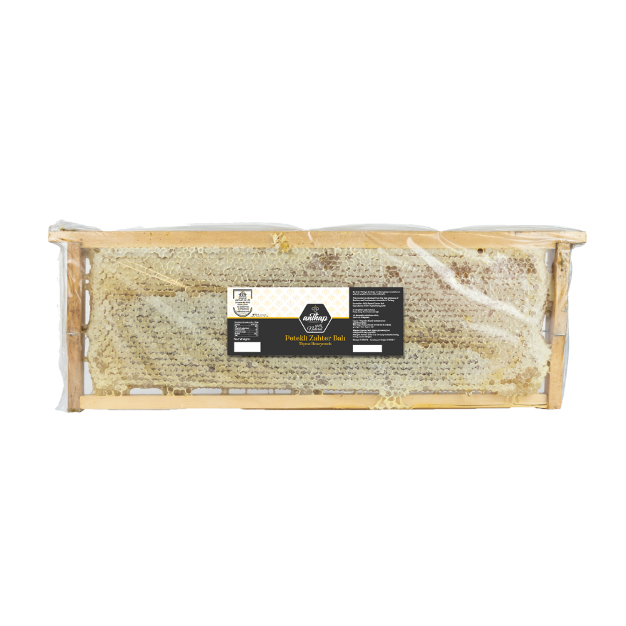 Beeswax product with a label on a white background