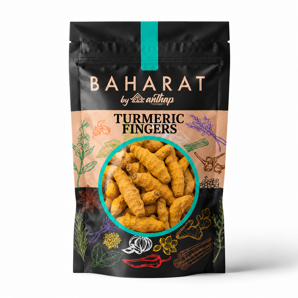 Baharat by Anthap Turmeric Fingers pouch