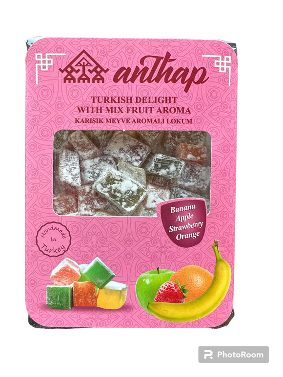 Anthap Turkish Delight With Mix Fruit (Banana, Apple, Strawberry, Orange)