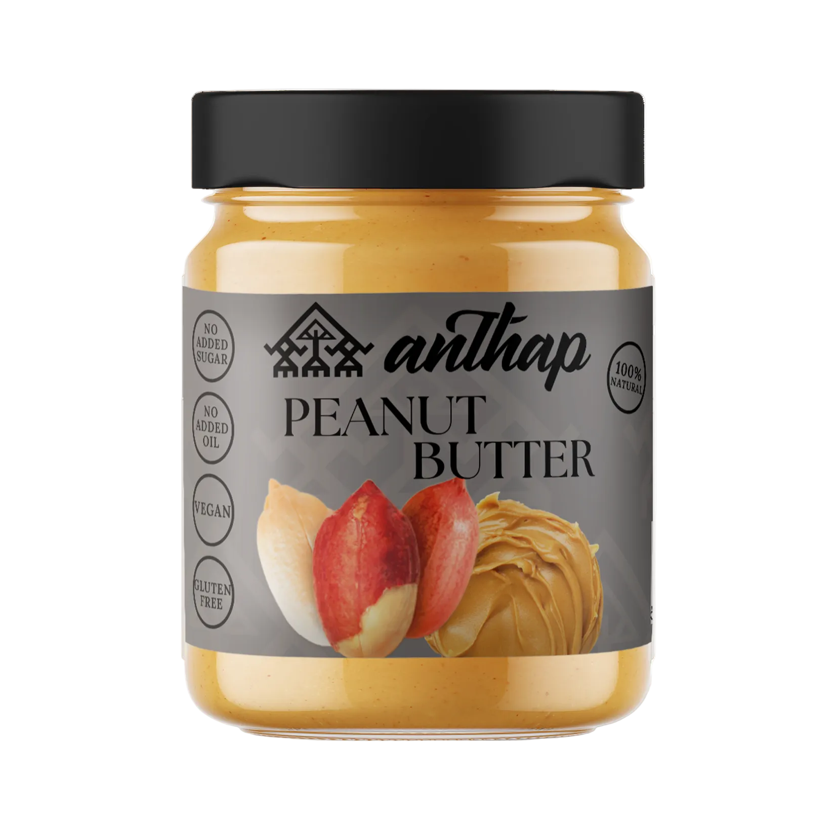 Anthap Peanut Butter 100% Peanut 200g - No Sugar - No Additives