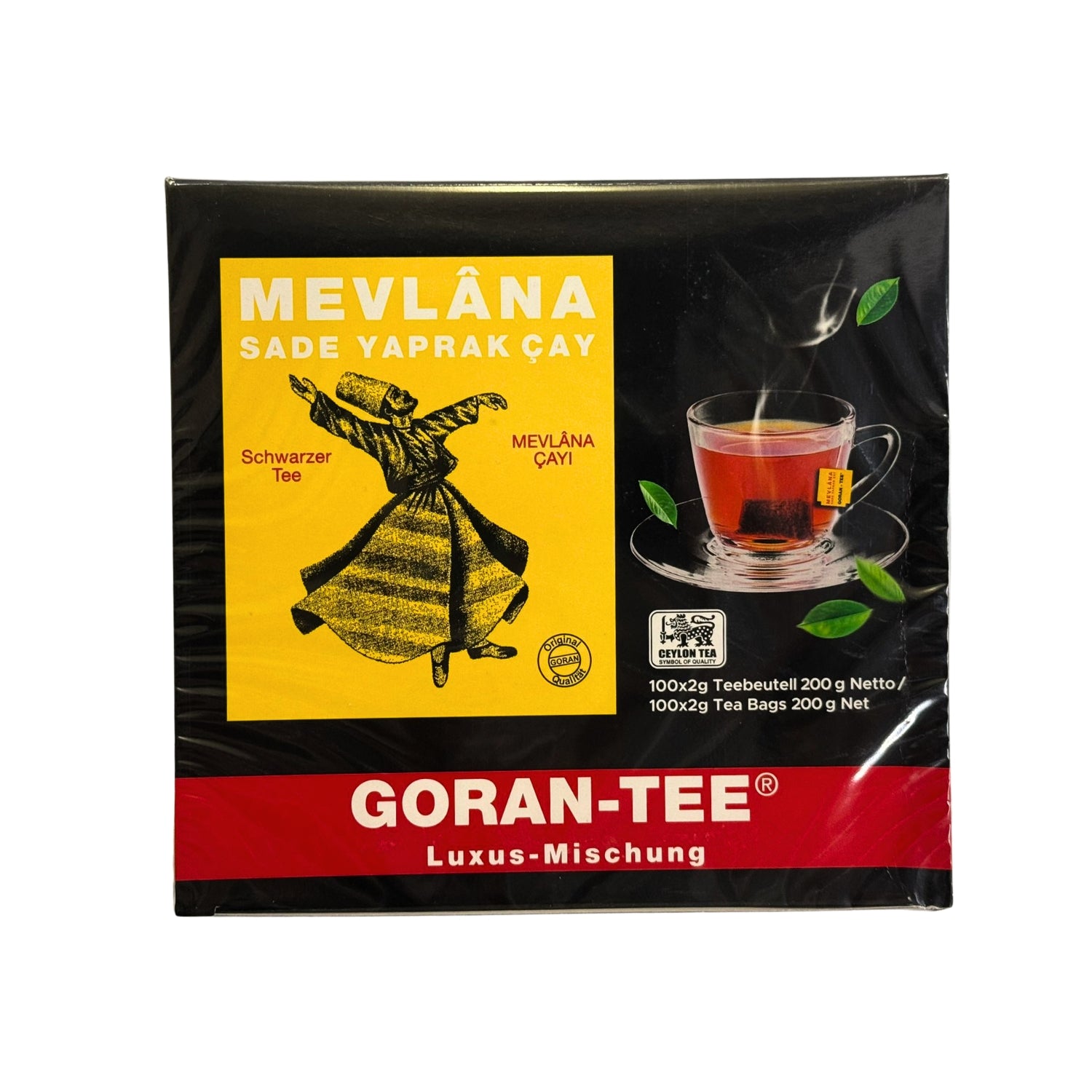 Mevlana Goran Ceylon Tea Bag (100 Tea Bags)