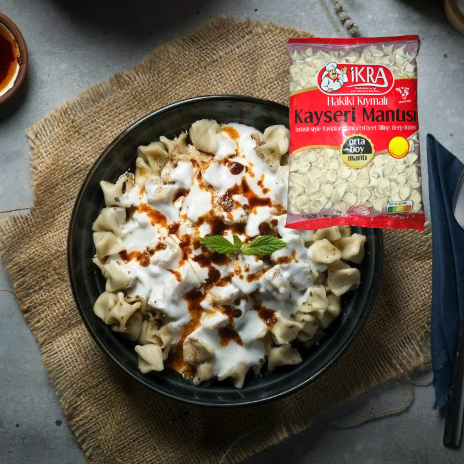 Ikra Turkish Kayseri Mantisi with Minced Beef 700g